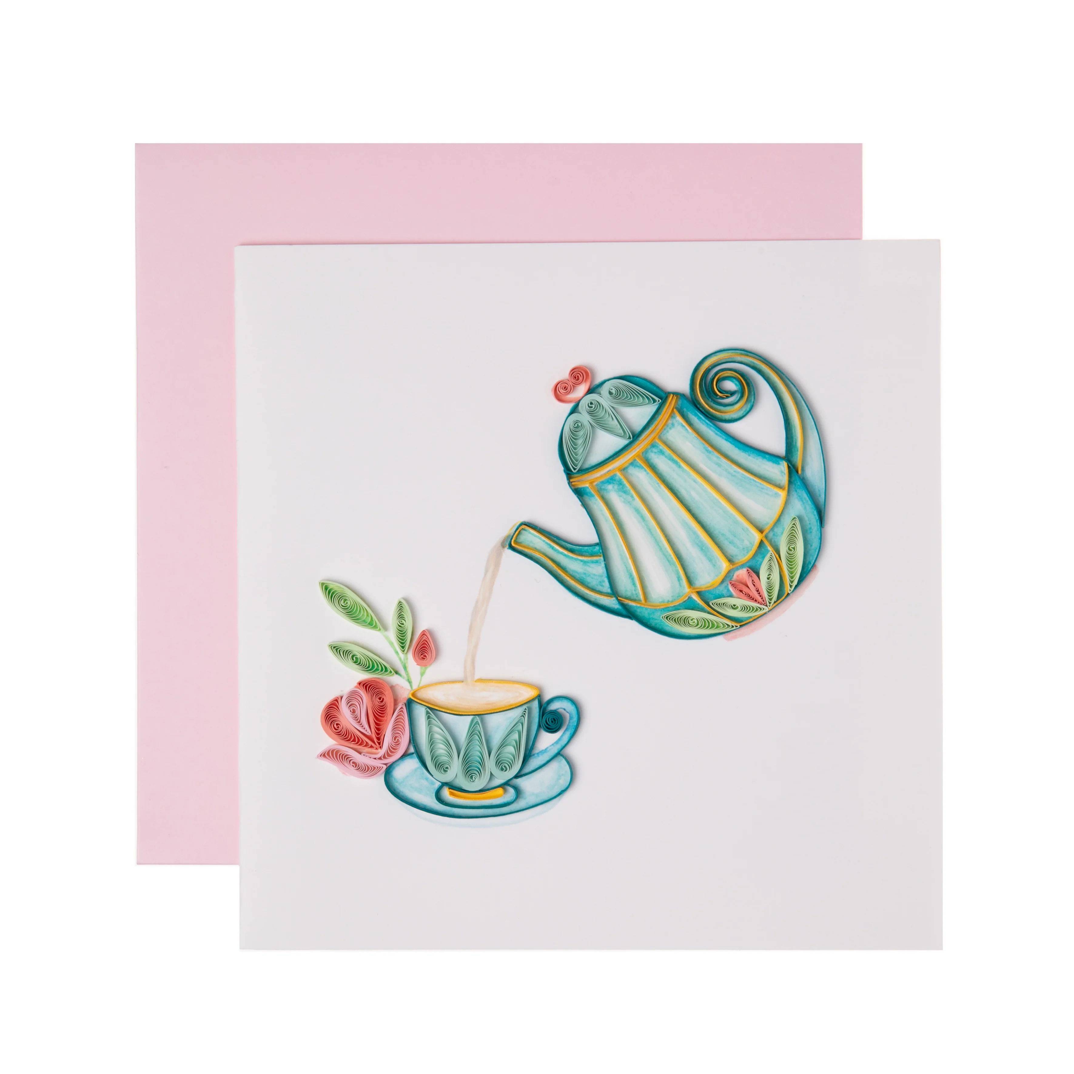 AFTERNOON TEA QUILLED CARD
