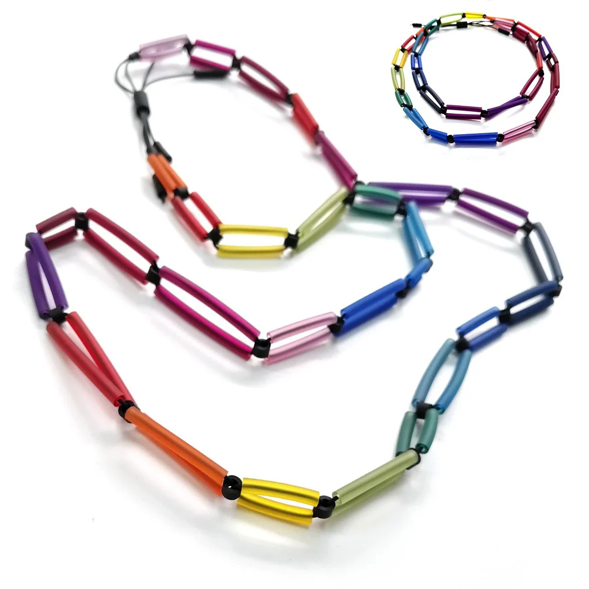 ALBA LONG RAINBOW NECKLACE - Image 4