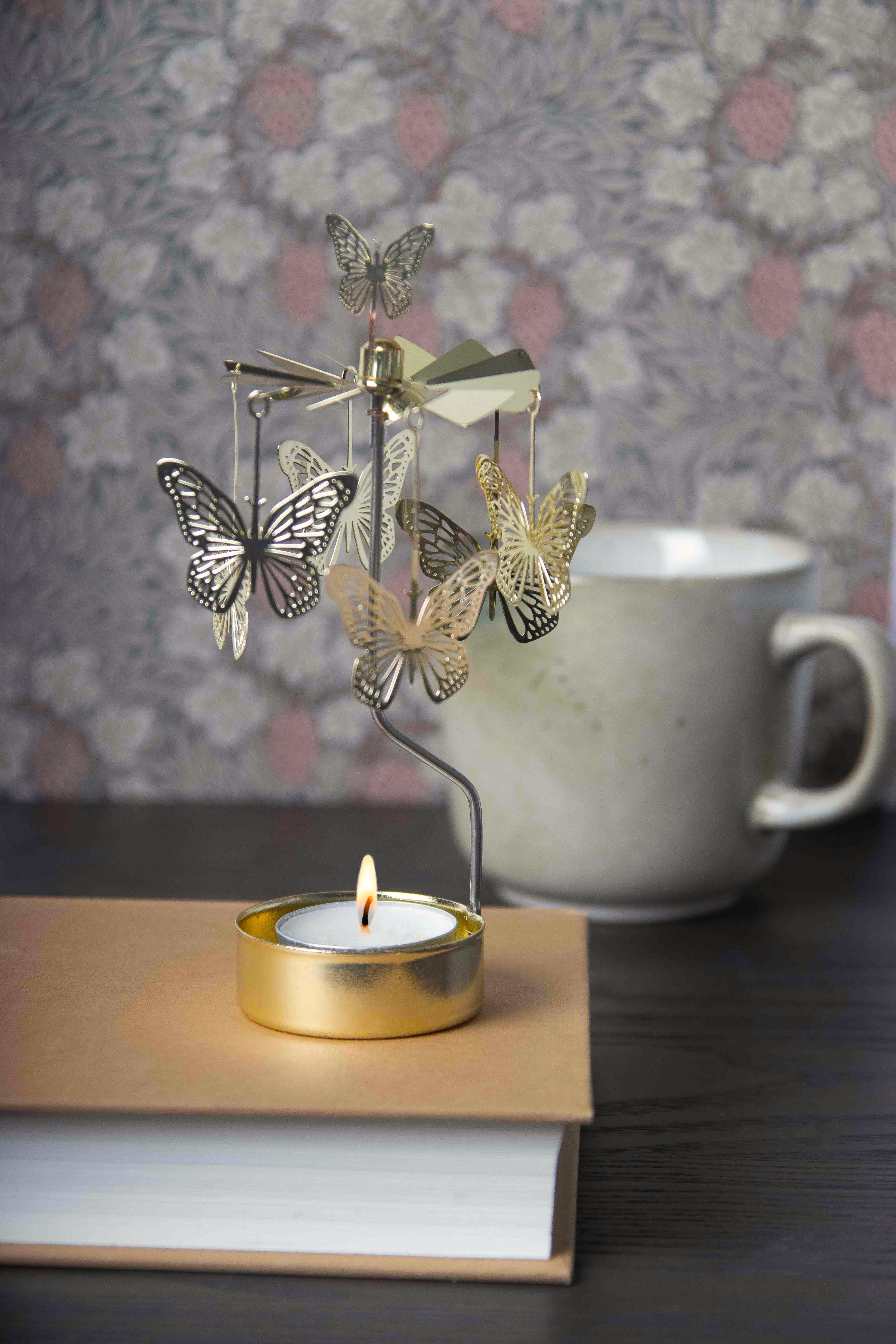 ANGEL CHIME BUTTERFLY CANDLE HOLDER - Image 3