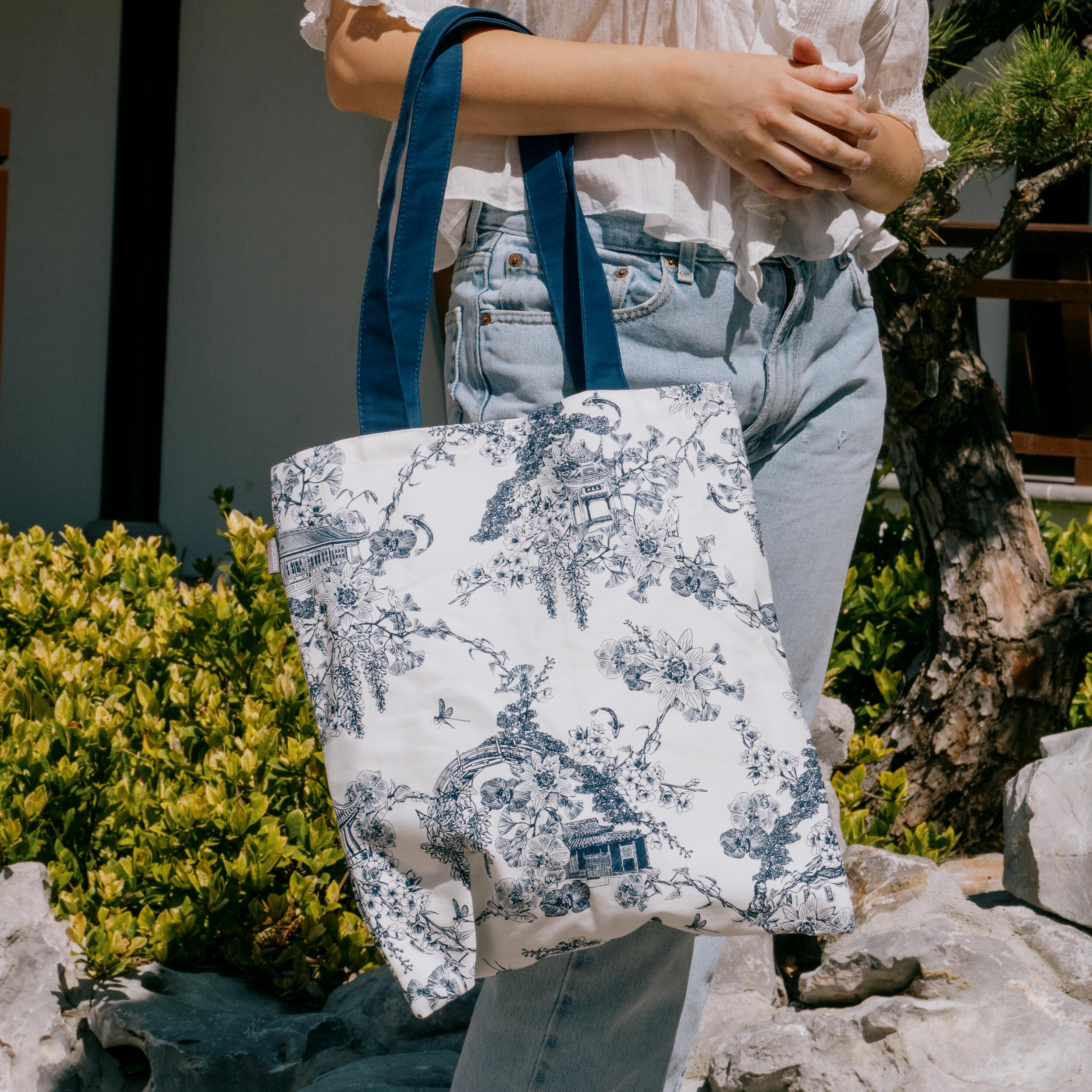 HUNTINGTON ASIAN GARDENS TOILE TOTE - Image 2