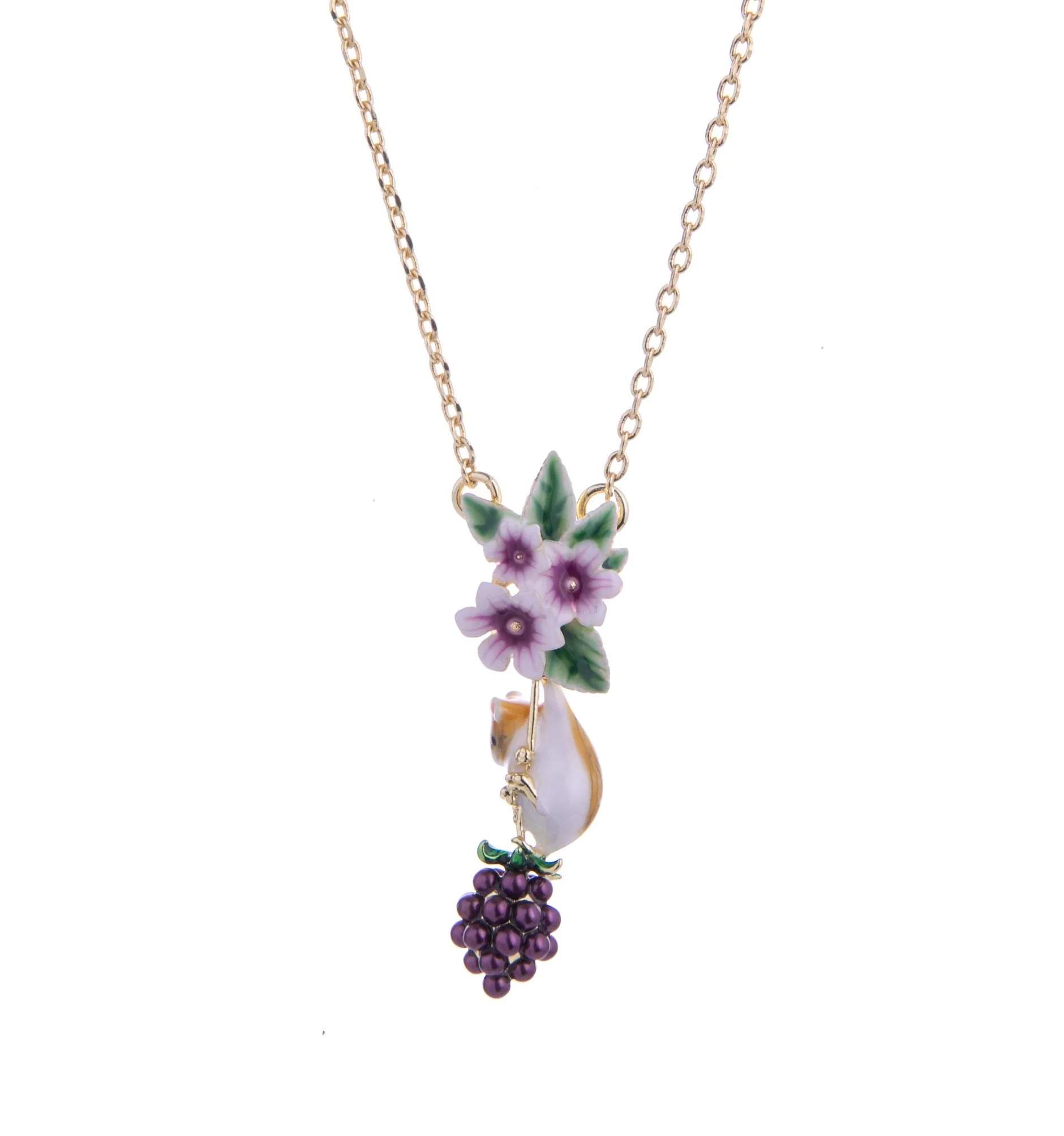 BLACKBERRY AND MOUSE NECKLACE