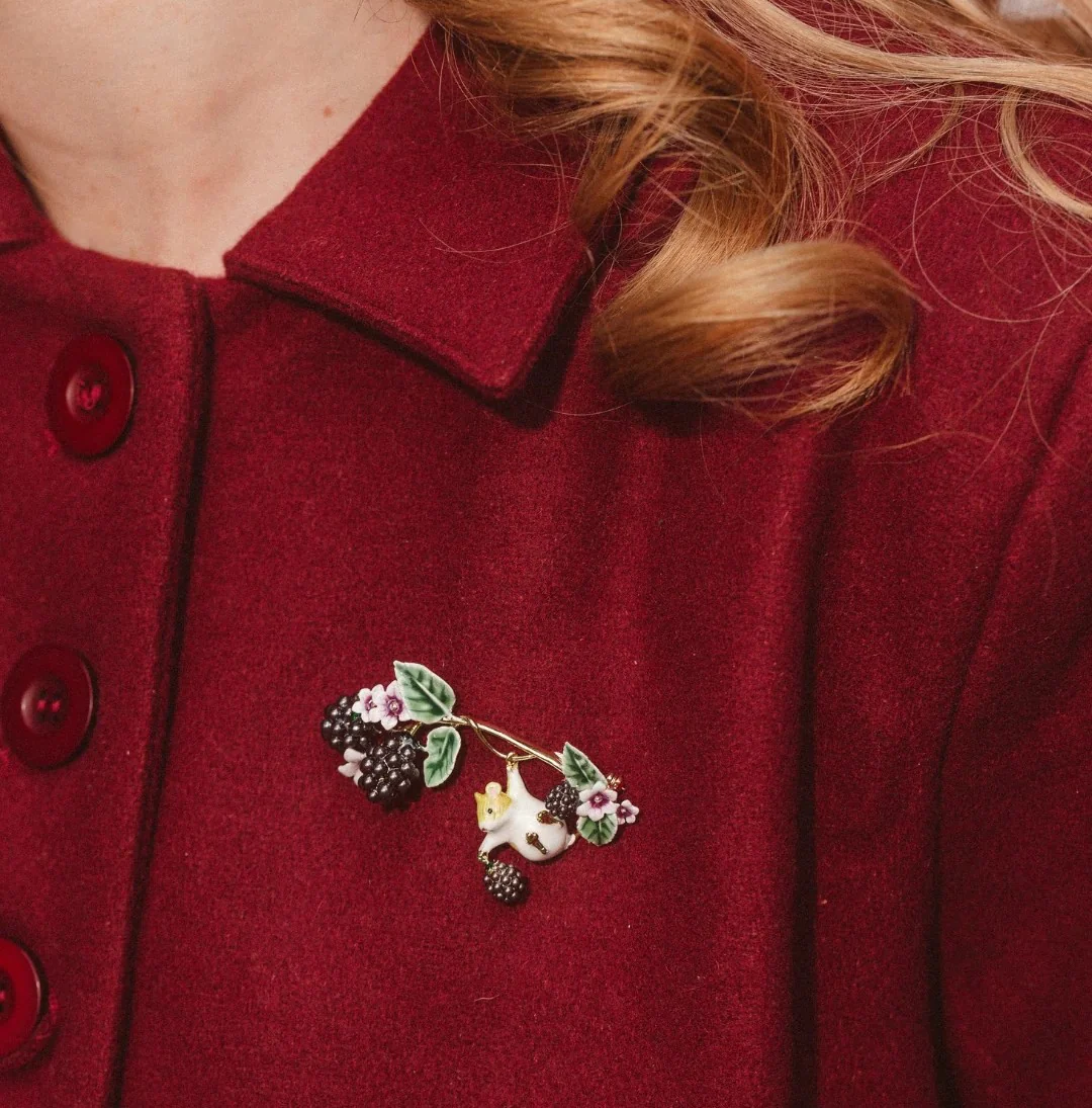 BLACKBERRY & MOUSE BROOCH - Image 2