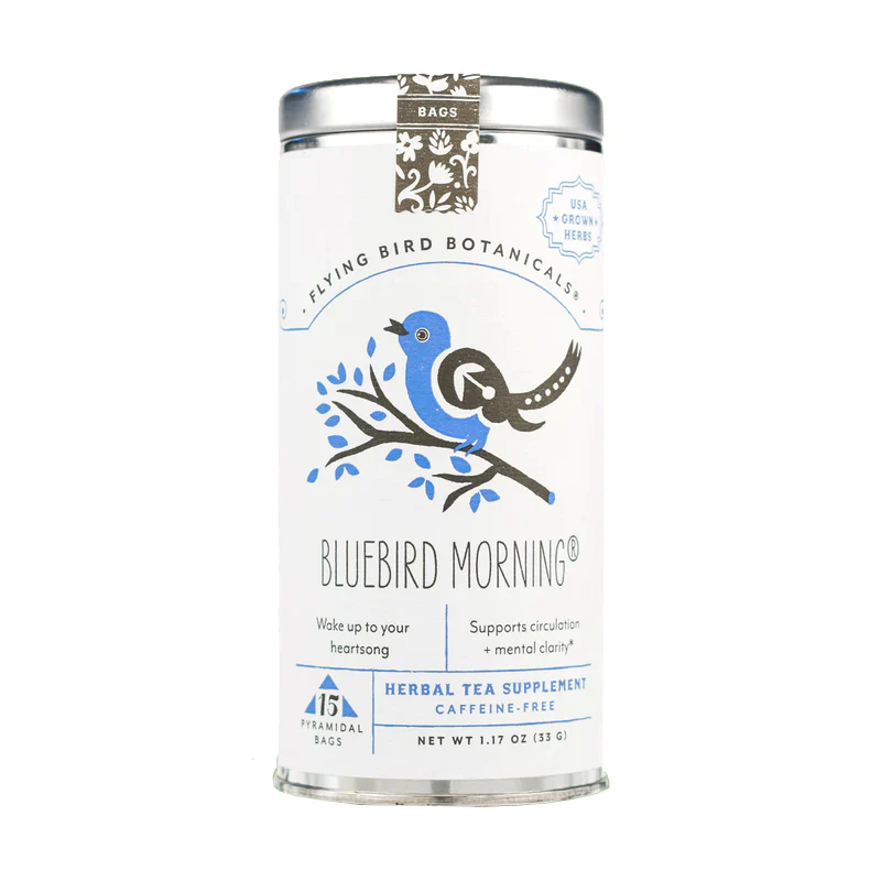 BLUEBIRD MORNING TEA TIN