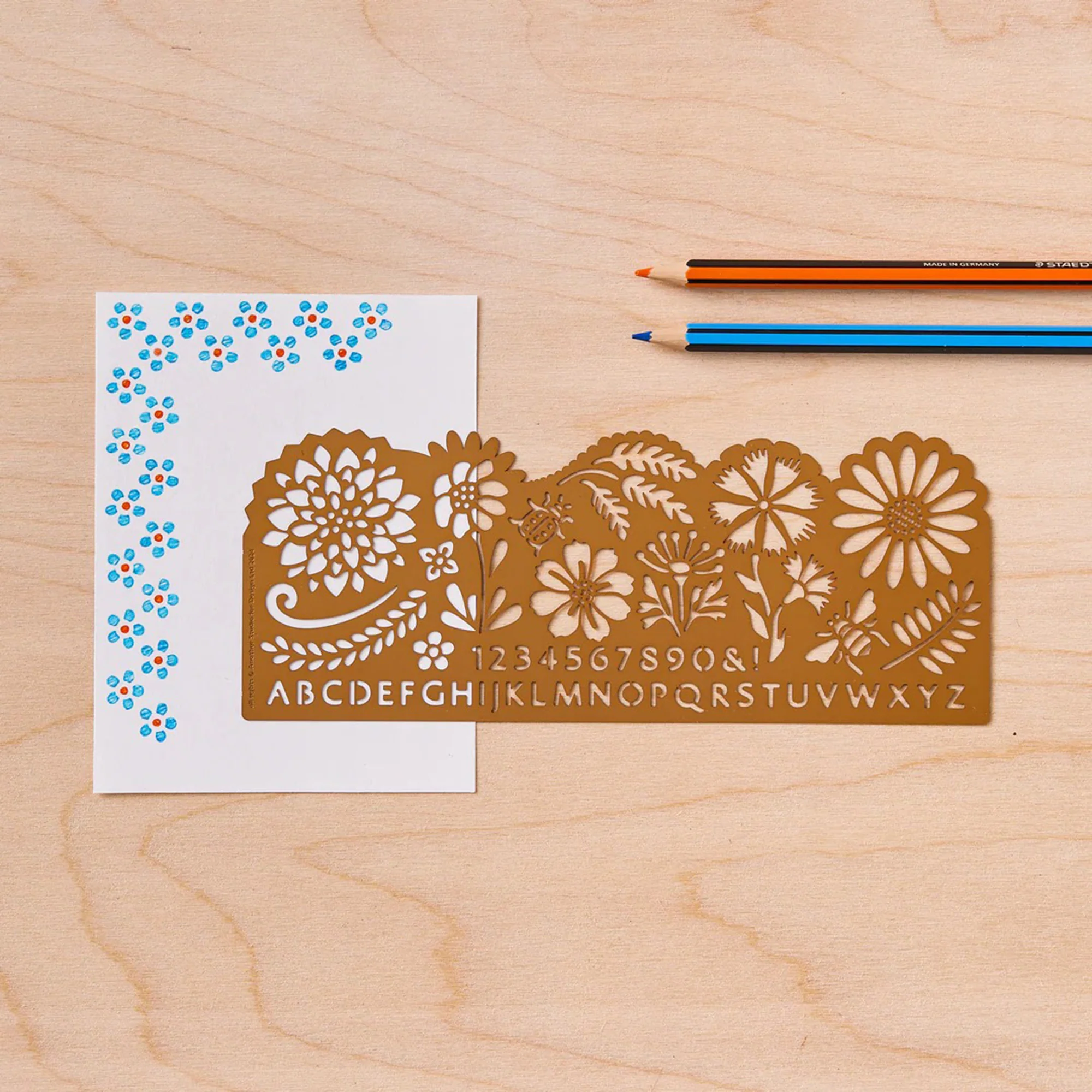 BOTANICAL BRASS STENCIL - Image 4