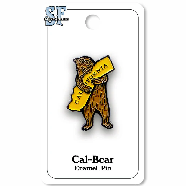 CALIFORNIA BEAR HUG ENAMEL PIN