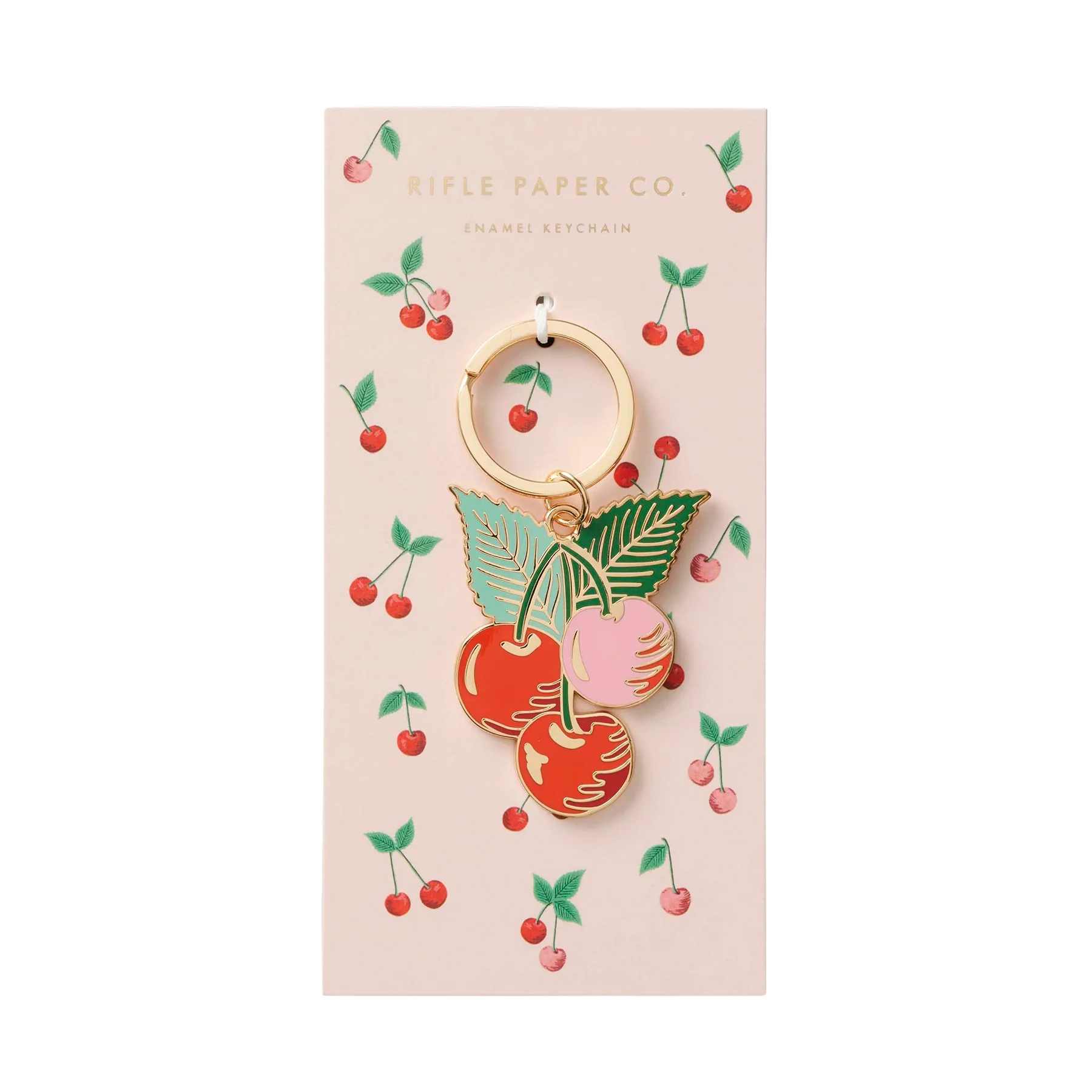CHERRIES ENAMEL KEYCHAIN - Image 2
