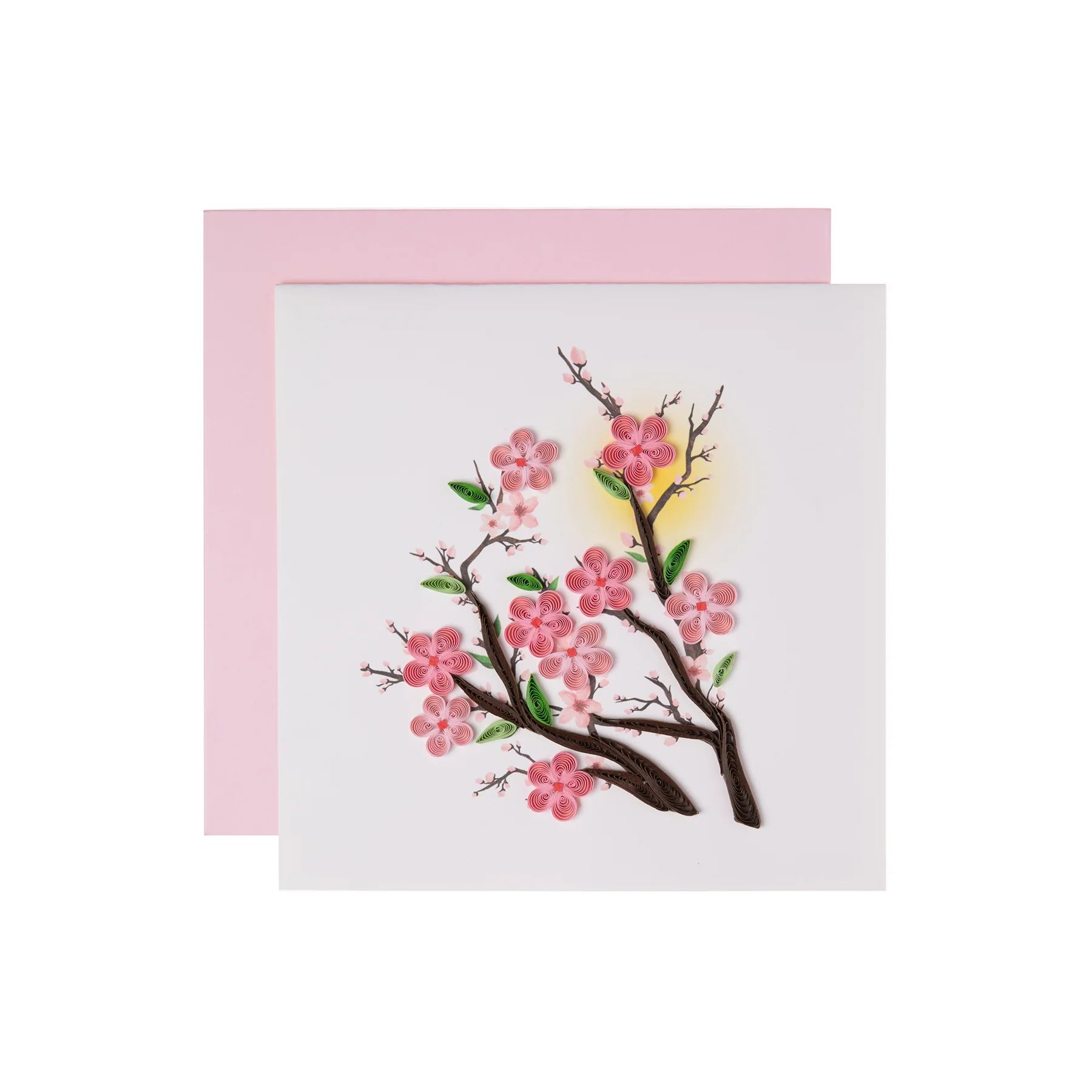 CHERRY BLOSSOM QUILLED CARD