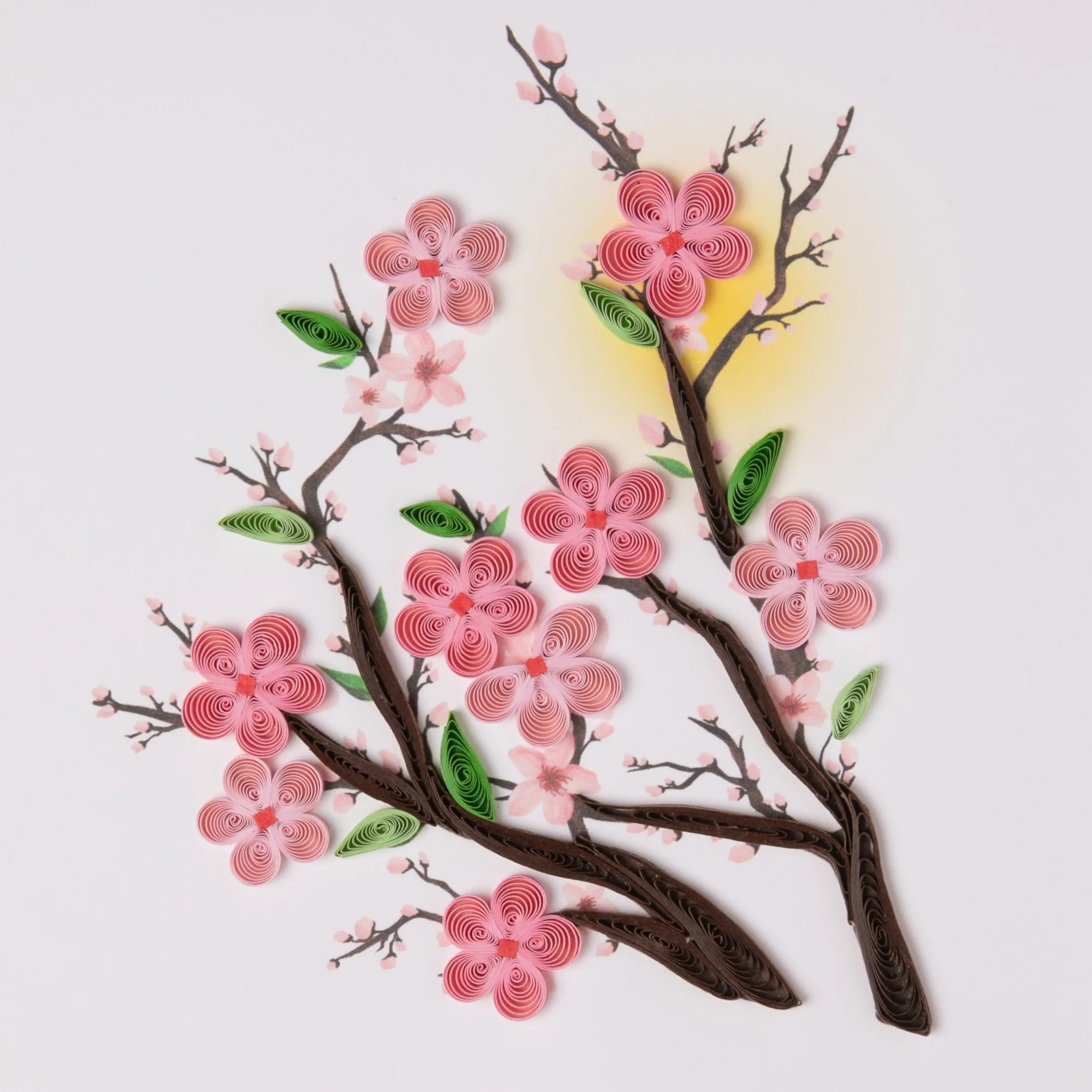 CHERRY BLOSSOM QUILLED CARD - Image 2