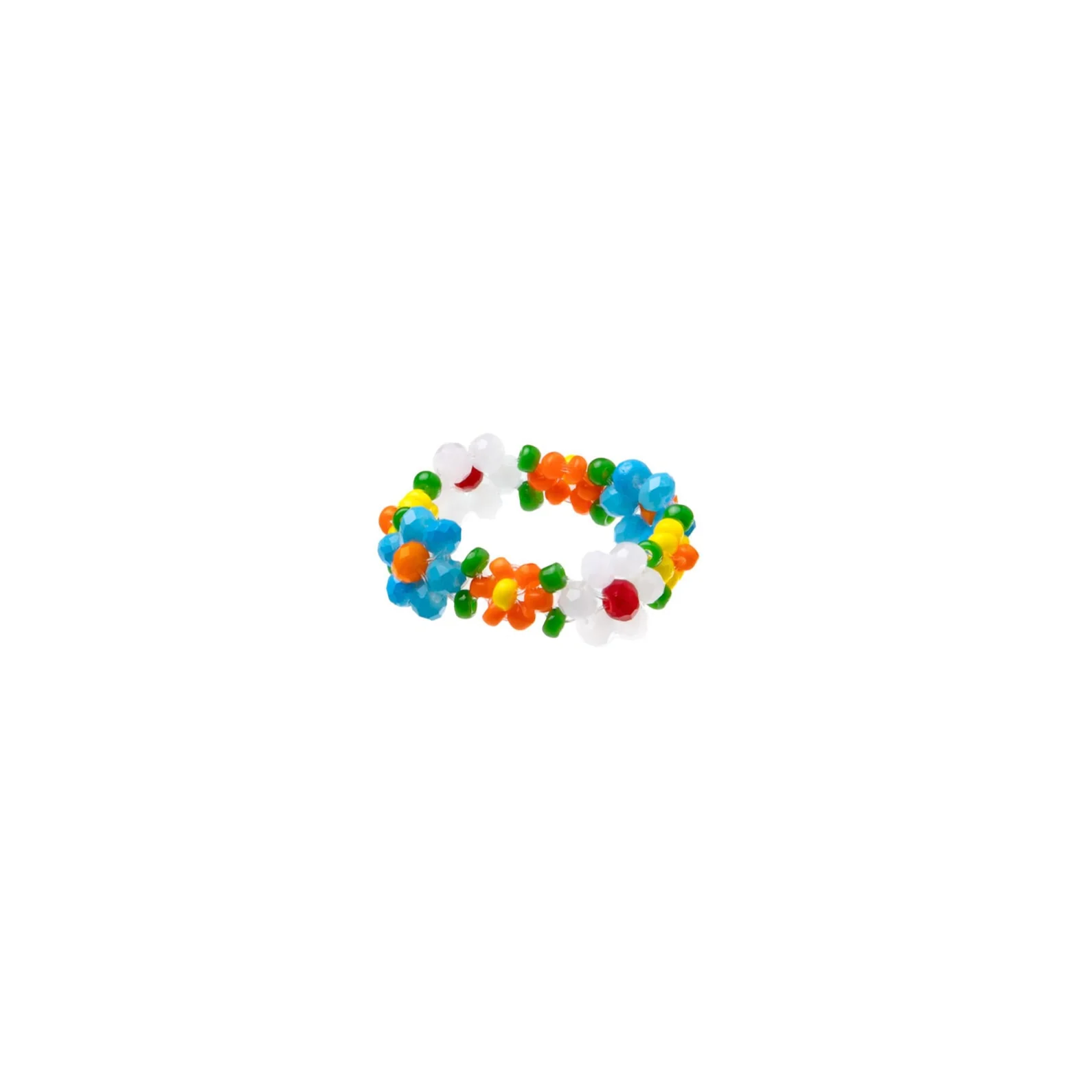 DAISY CHAIN BEADED RING
