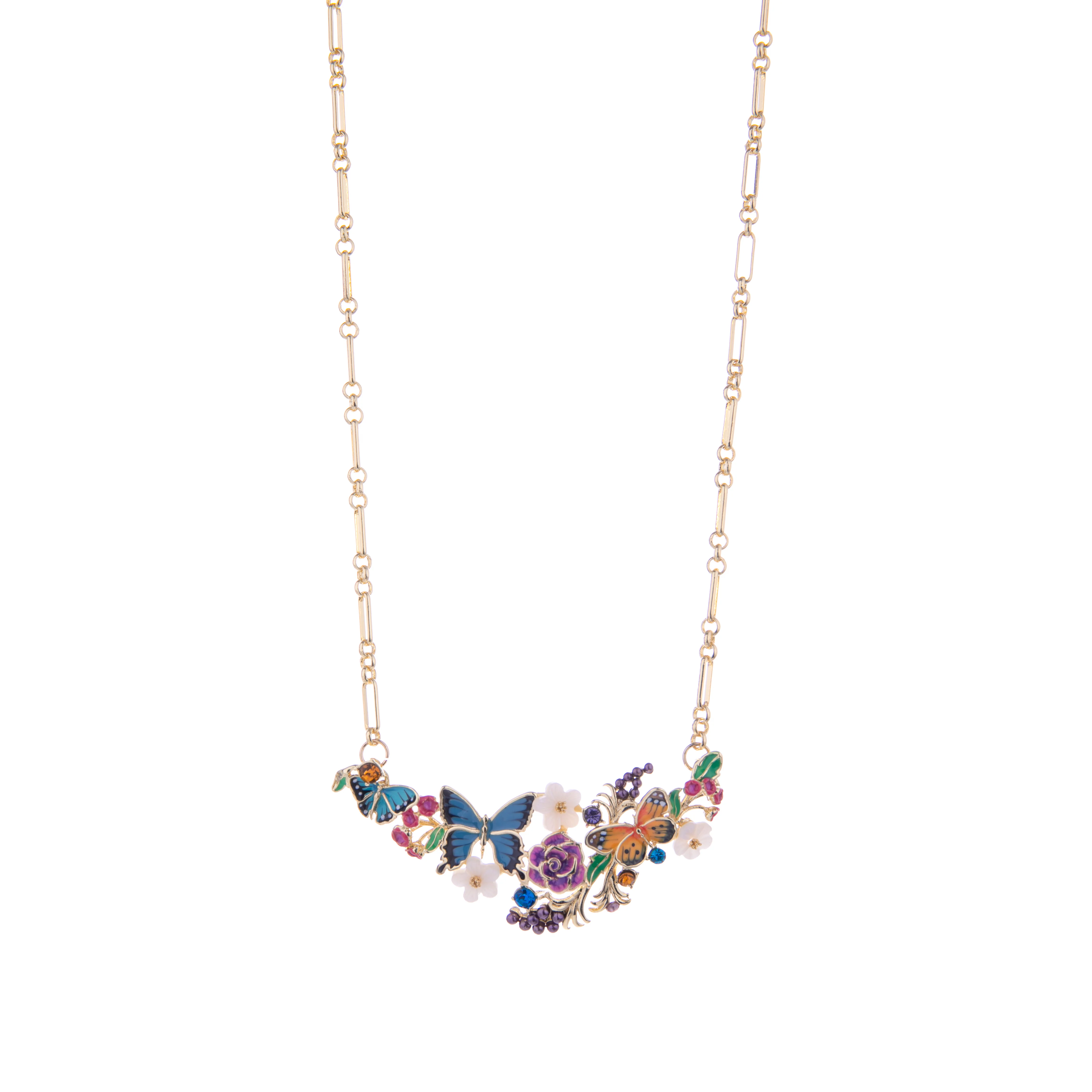 ENAMEL BUTTERFLY NECKLACE - Image 2