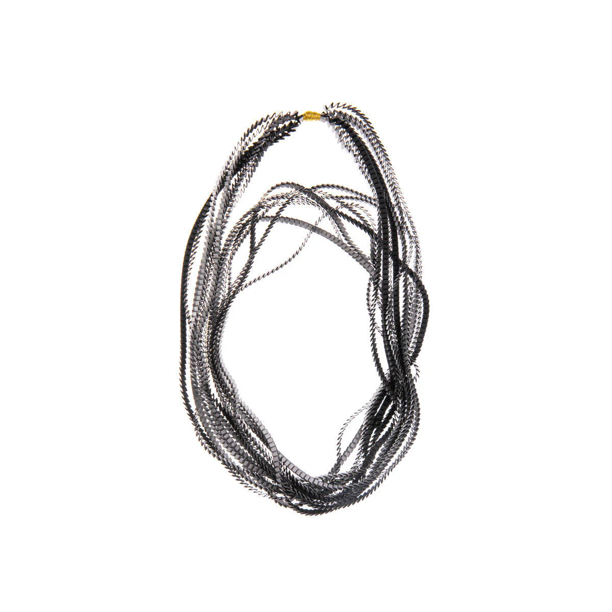 PLEATED RIBBON NECKLACE