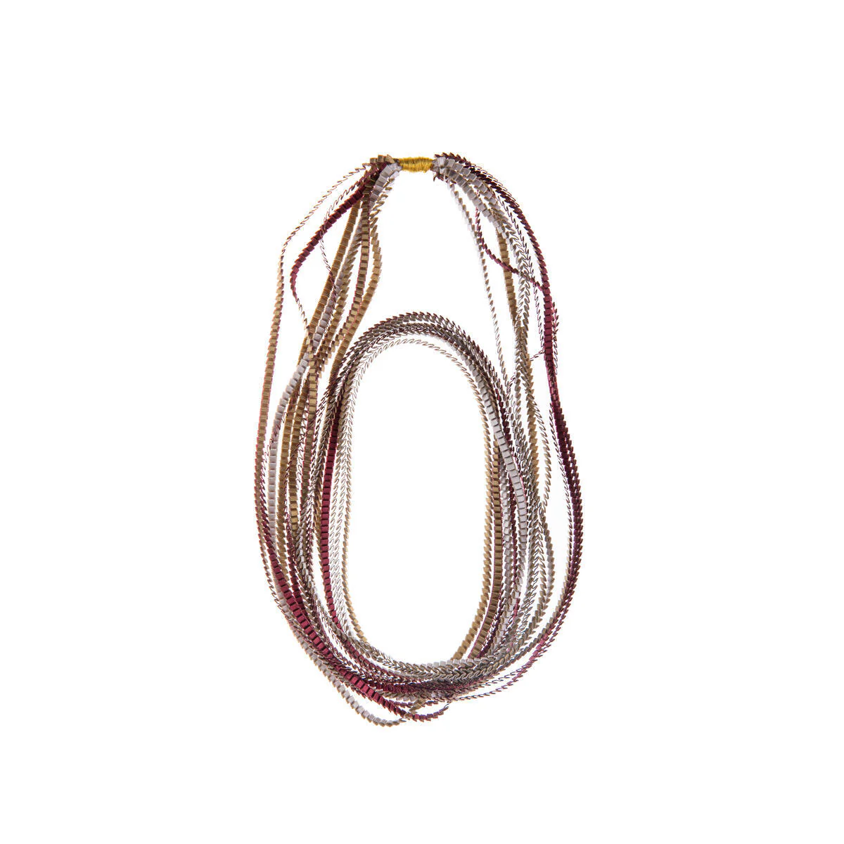PLEATED RIBBON NECKLACE - Image 3