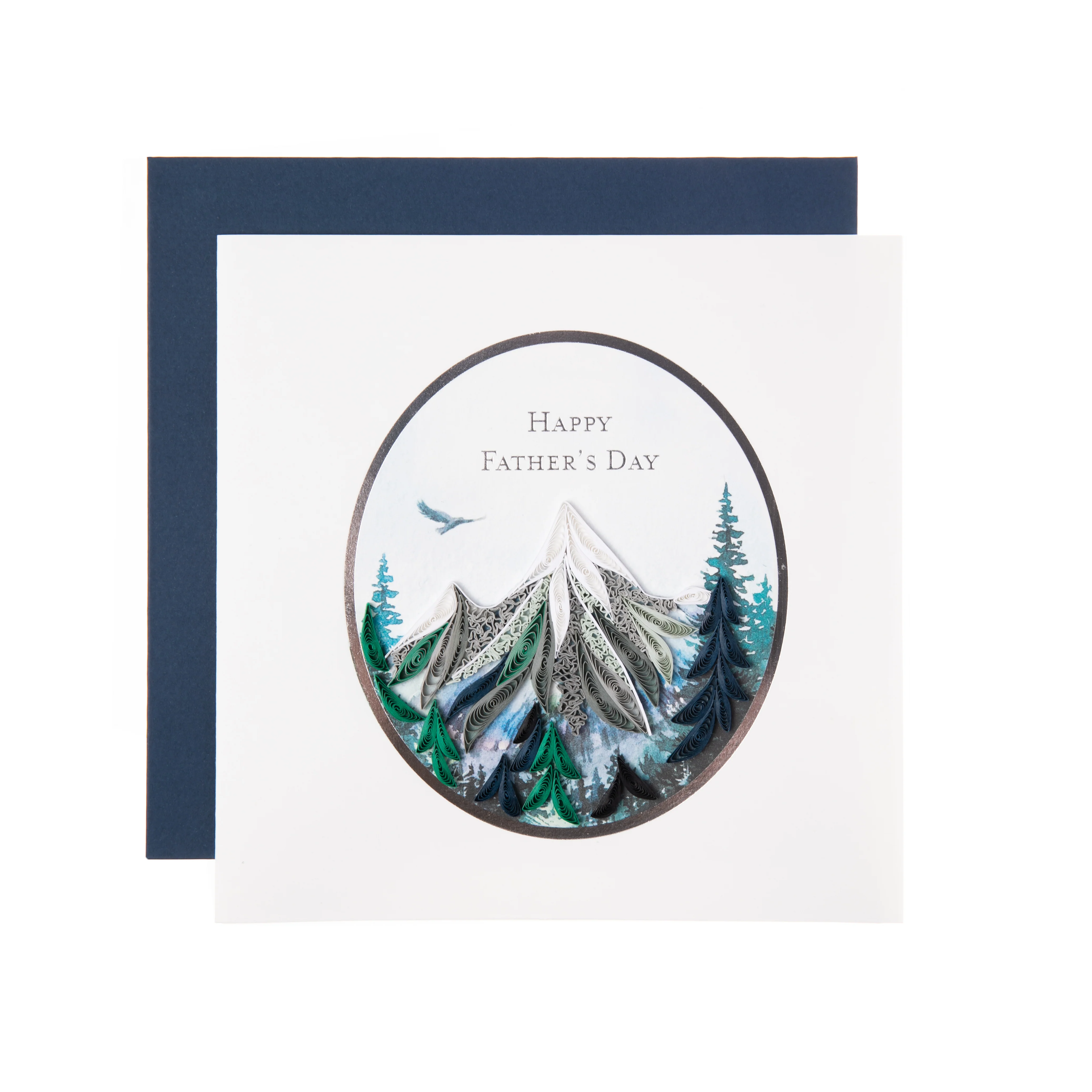 FATHER'S DAY MOUNTAIN QUILLED CARD