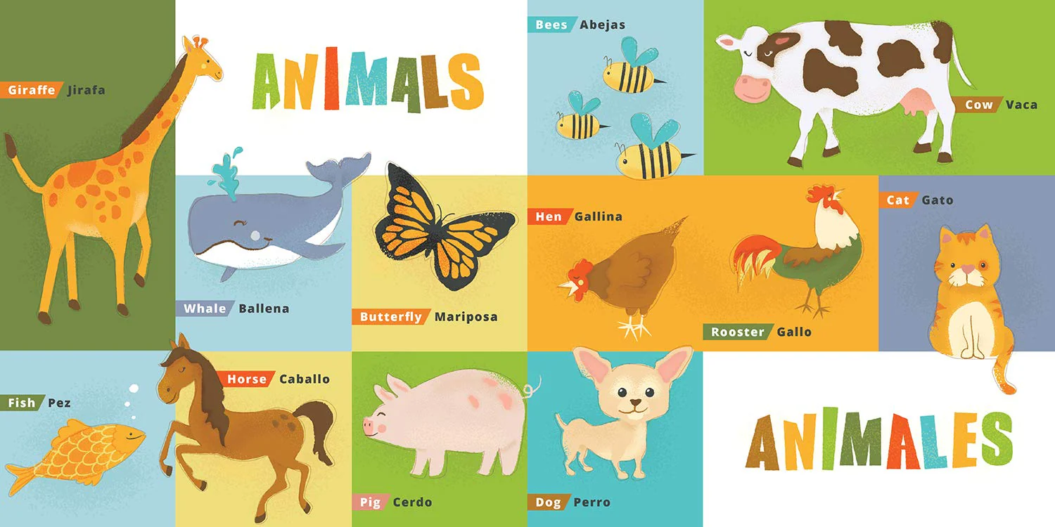 FIRST 100 WORDS IN ENGLISH AND SPANISH - Image 2