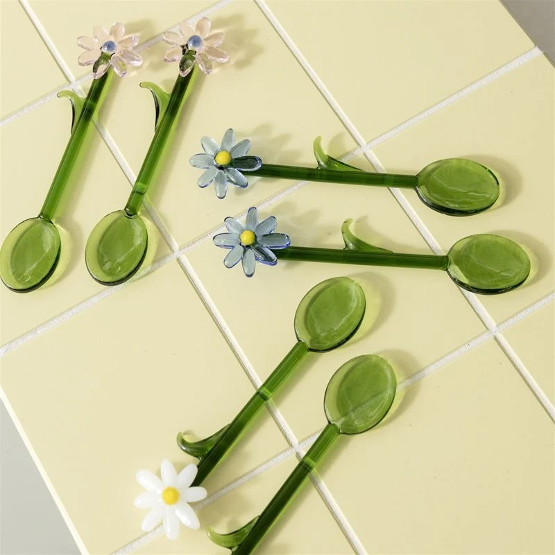 FLORA GLASS SPOON SET - Image 4