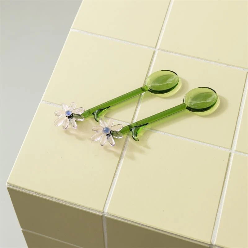 FLORA GLASS SPOON SET - Image 5