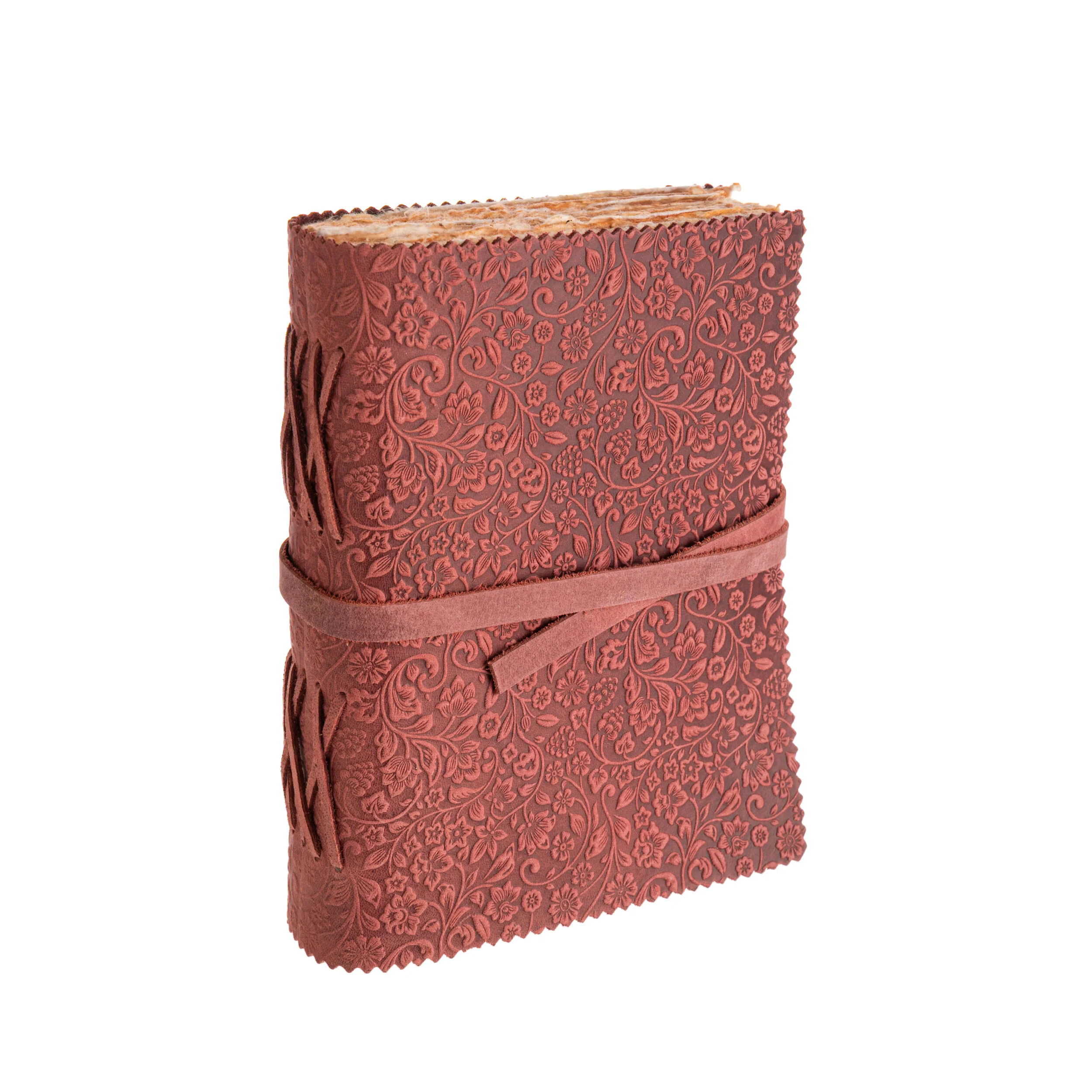 FLORAL EMBOSSED LEATHER JOURNAL - Image 2