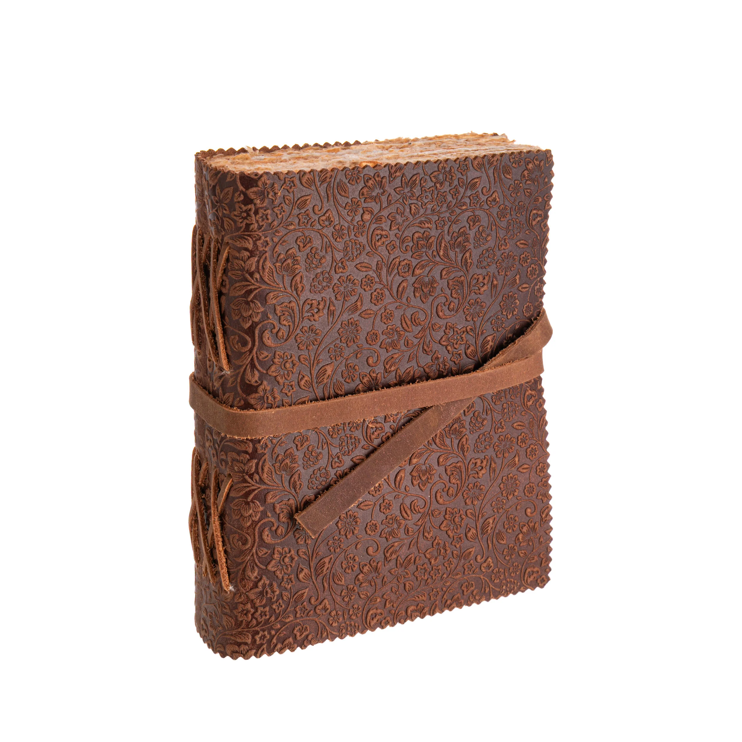 FLORAL EMBOSSED LEATHER JOURNAL - Image 3