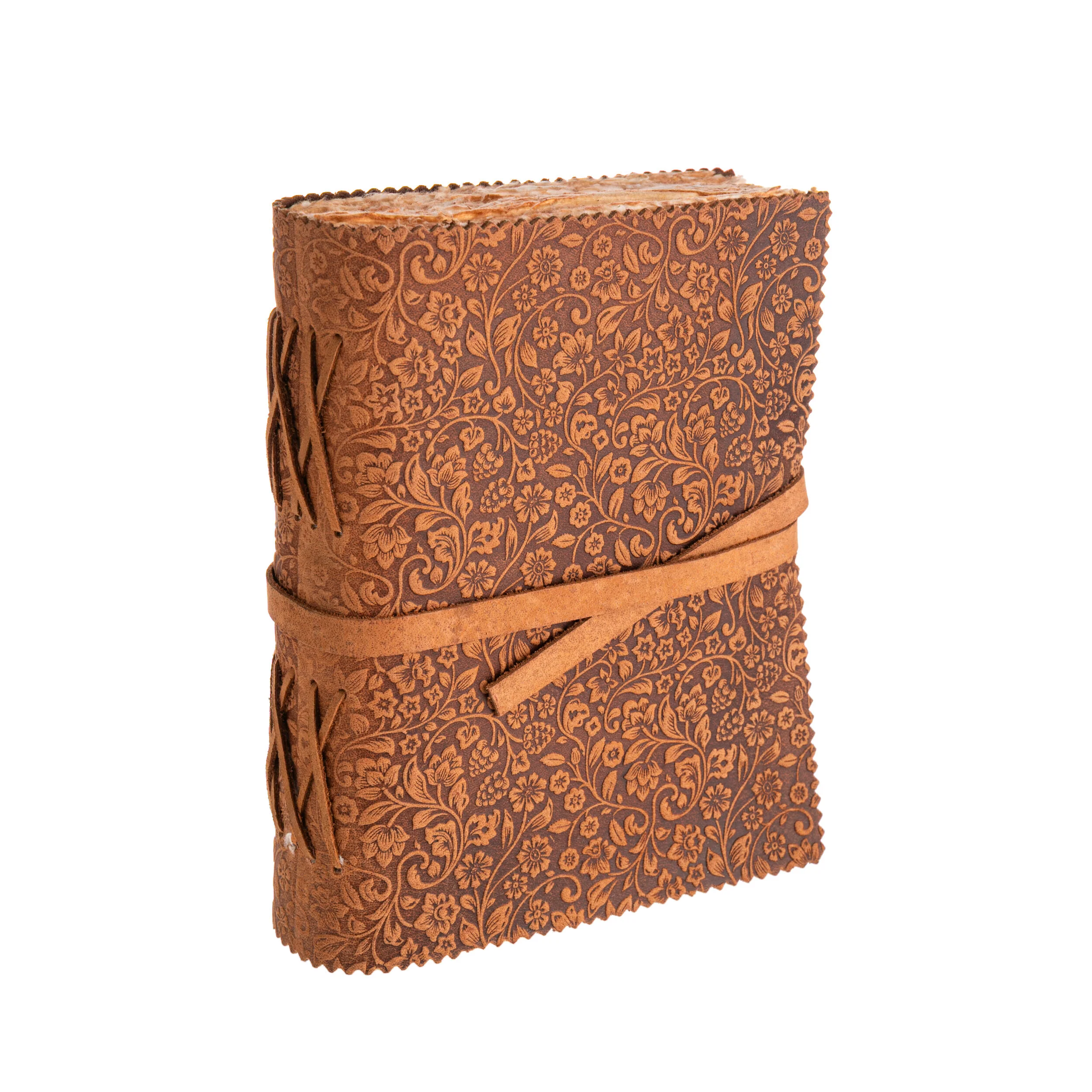 FLORAL EMBOSSED LEATHER JOURNAL - Image 4