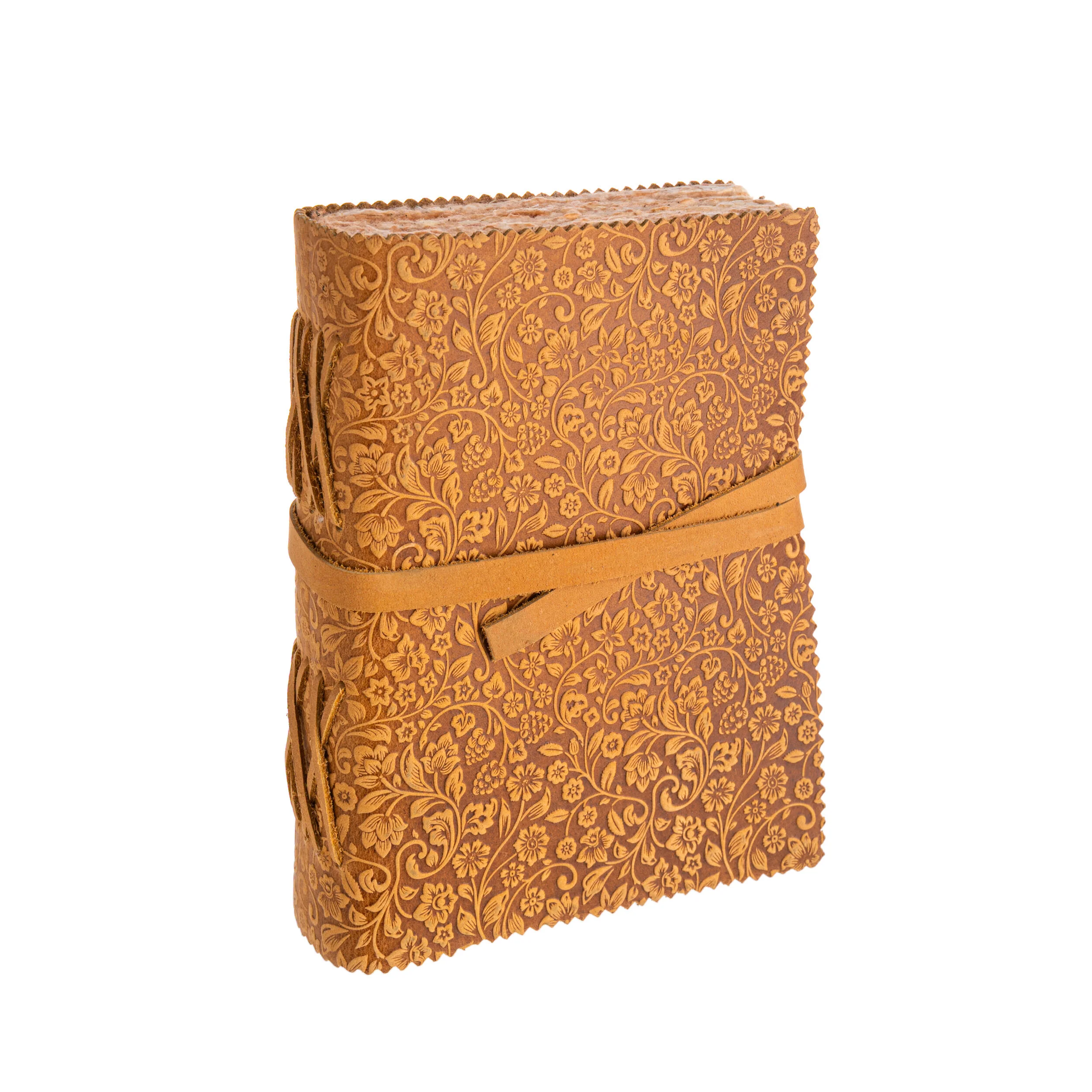 FLORAL EMBOSSED LEATHER JOURNAL - Image 6