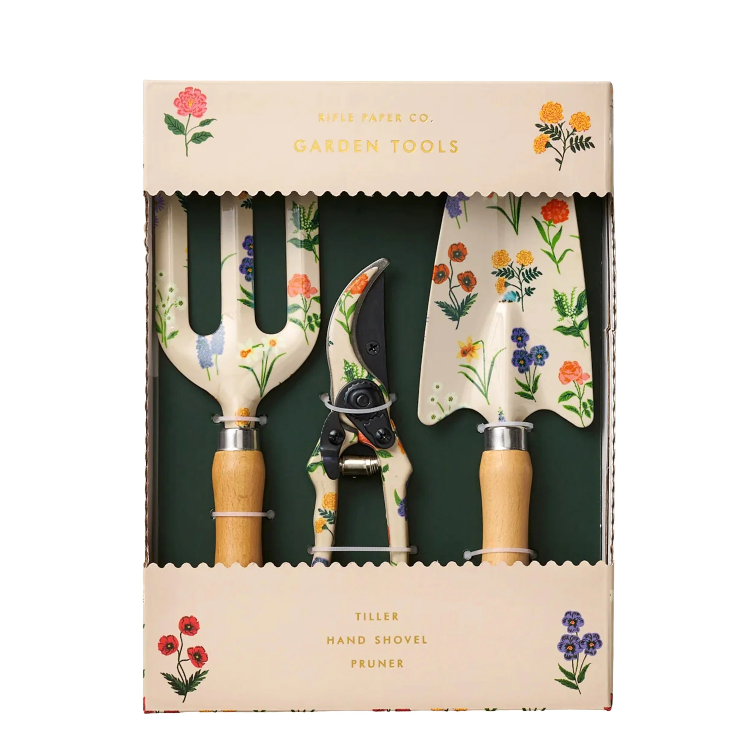FLORAL PRINT GARDENING TOOL SET
