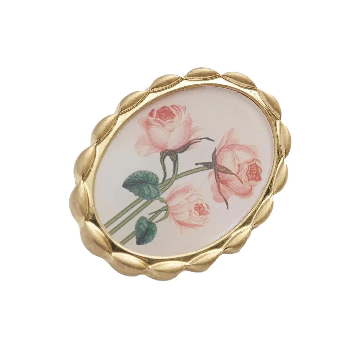 FRAMED ROSES BROOCH - Image 2
