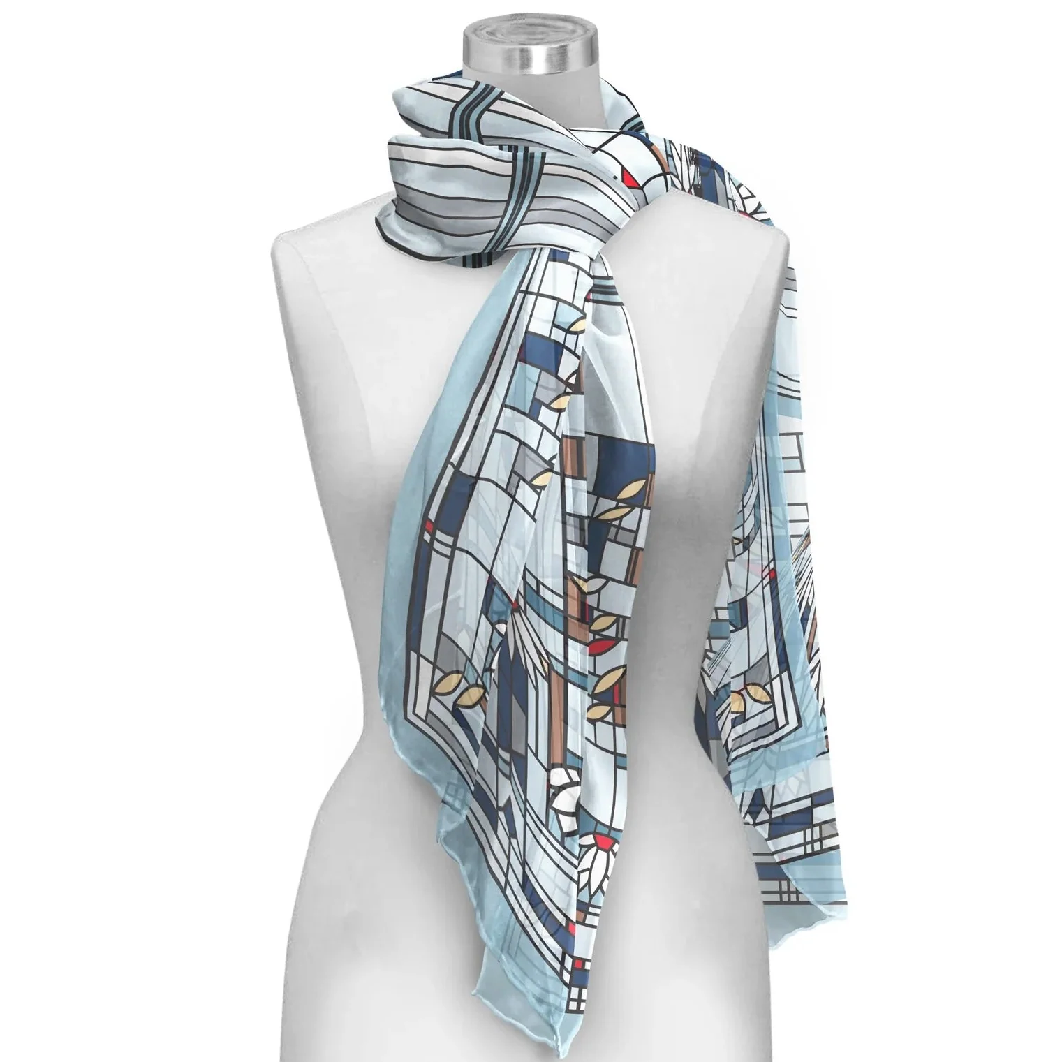 FRANK LLOYD WRIGHT WATERLILIES SCARF - Image 2