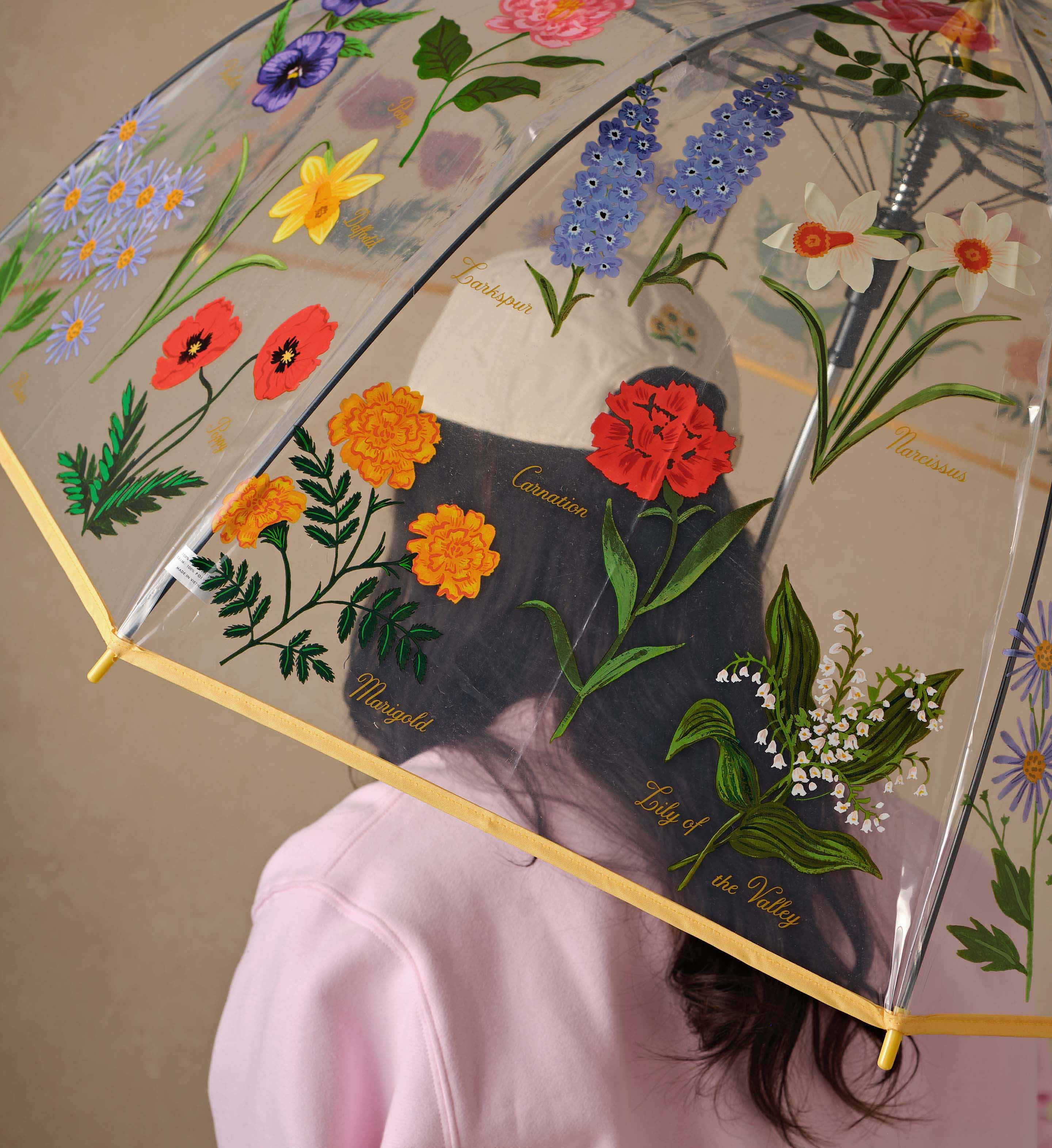 GARDEN STUDY CLEAR UMBRELLA - Image 2