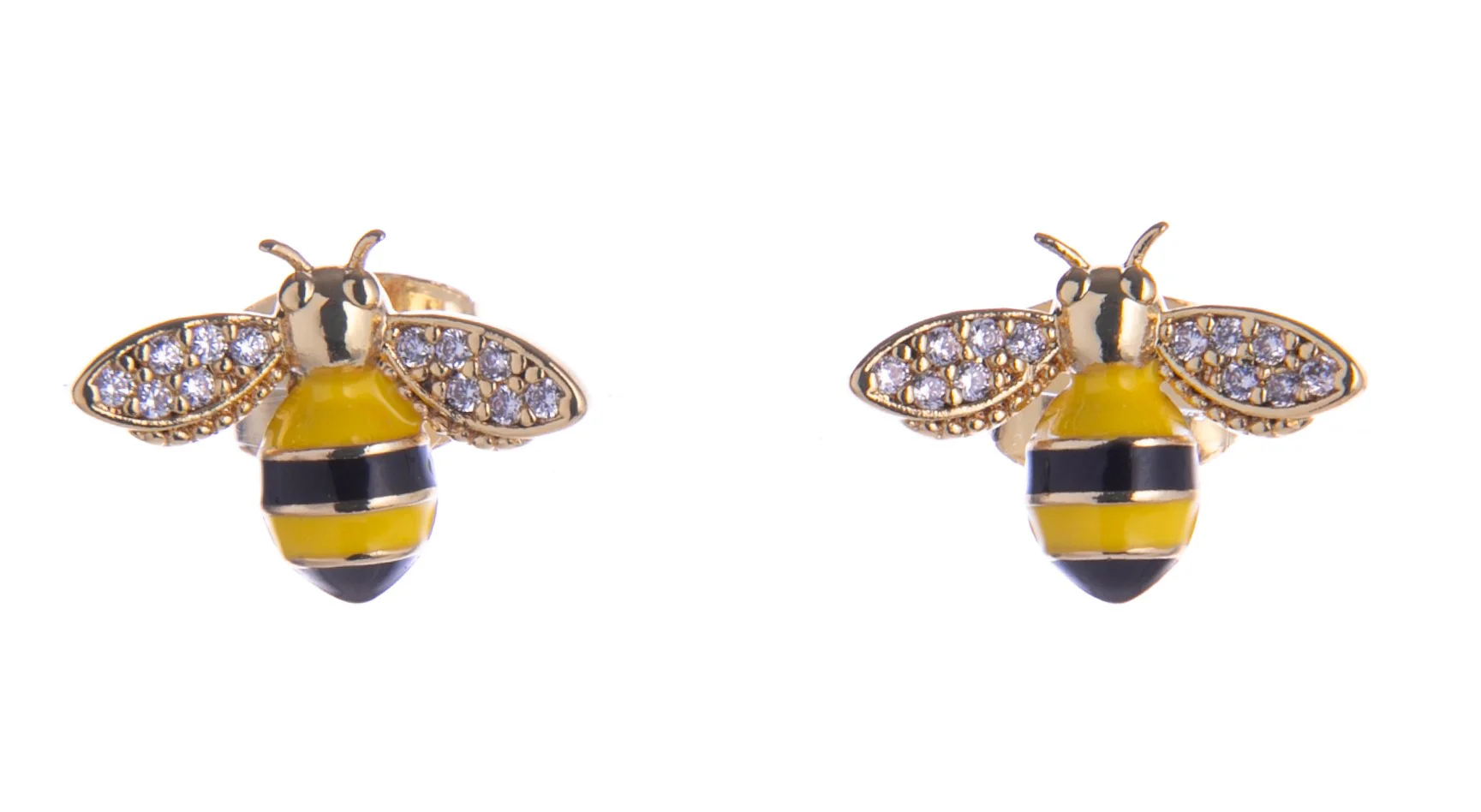 GILDED BEE STUD EARRINGS - Image 2