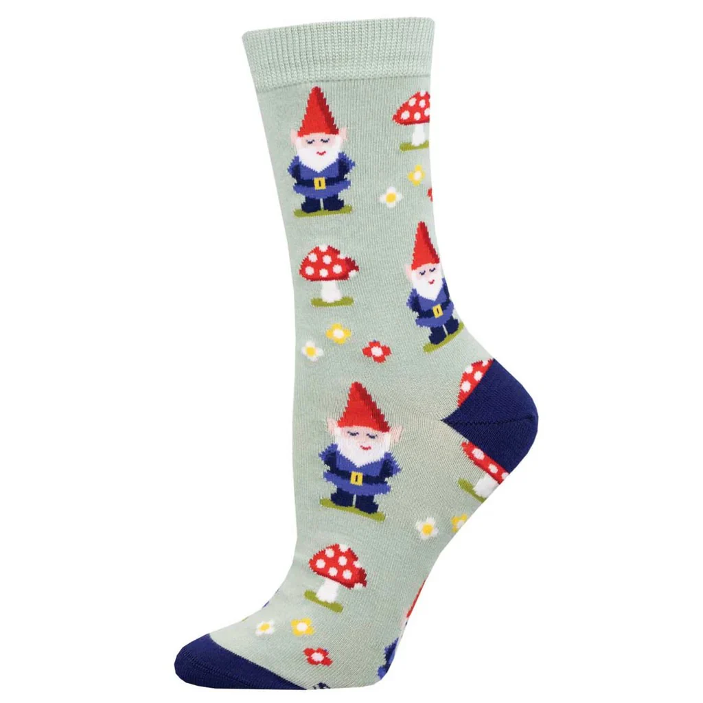 GNOME MORE MUSHROOM SOCKS BLUE