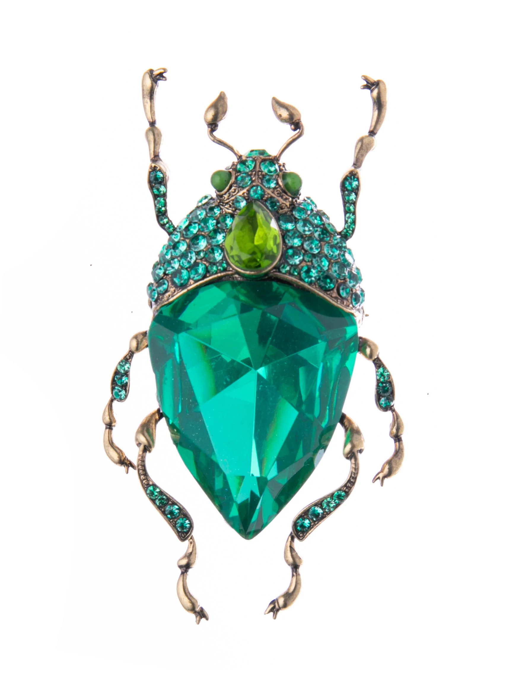 GREEN BUG BROOCH