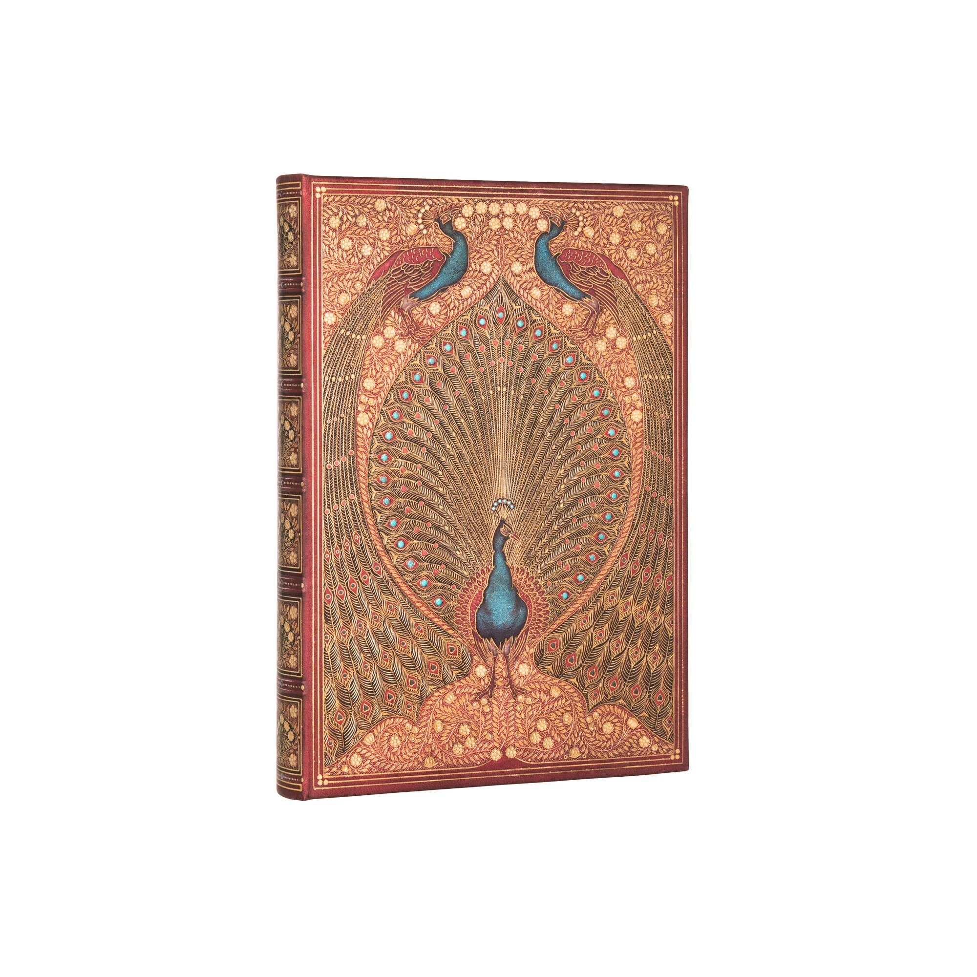 HAFIZ'S PEACOCKS MIDI LINED HARDCOVER JOURNAL