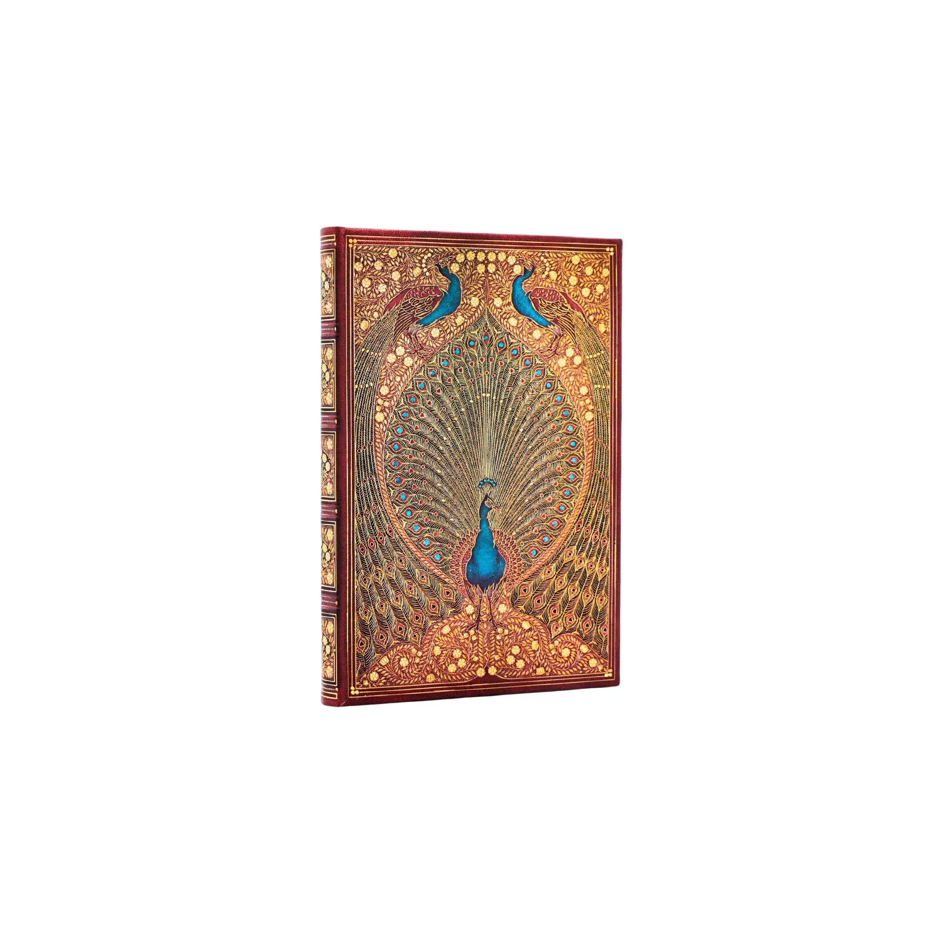 HAFIZ'S PEACOCKS MINI UNLINED HARDCOVER JOURNAL