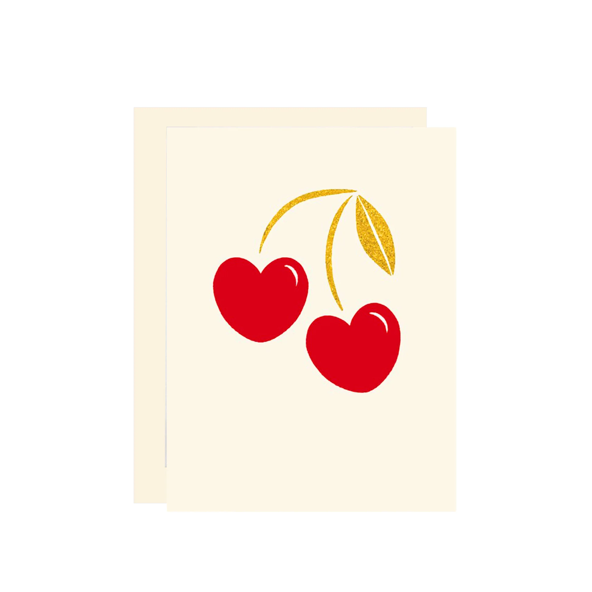 HEART CHERRIES NOTE CARD