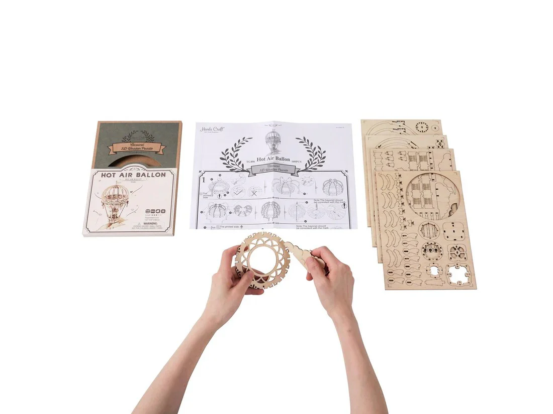 HOT AIR BALLOON WOODEN MODEL KIT - Image 3