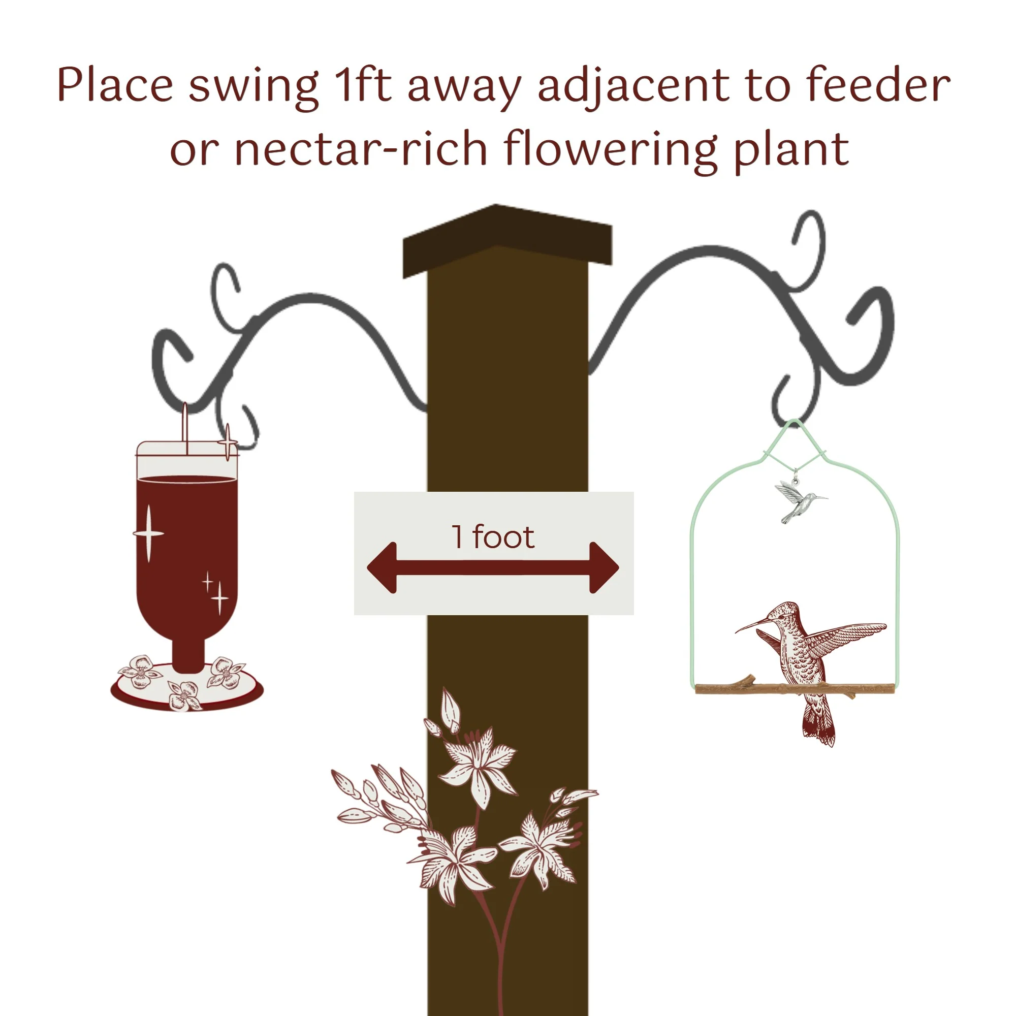 HUMMINGBIRD CHARM BIRD SWING - Image 5