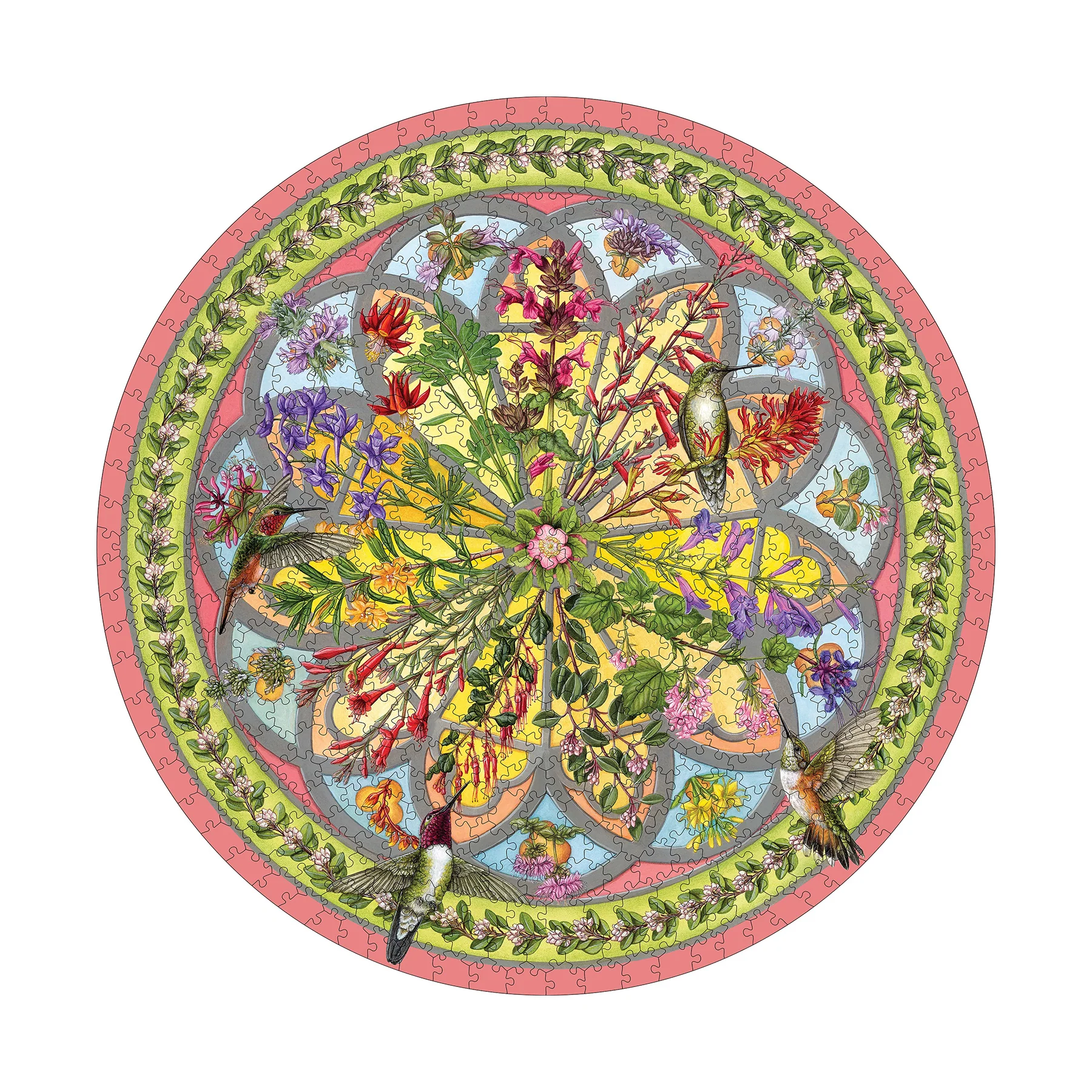 HUMMINGBIRD ROUND PUZZLE