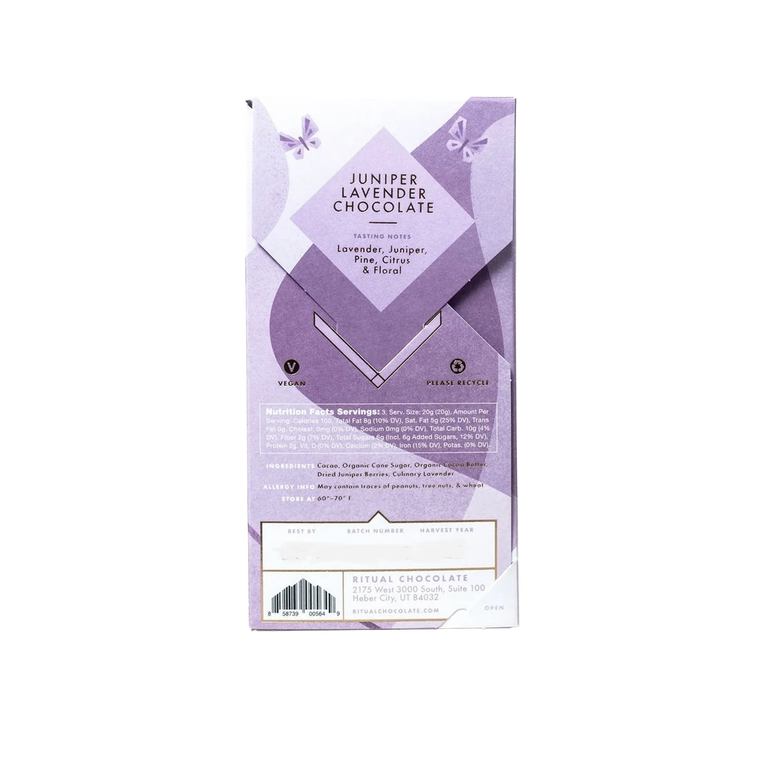 JUNIPER LAVENDER CHOCOLATE BAR - Image 4