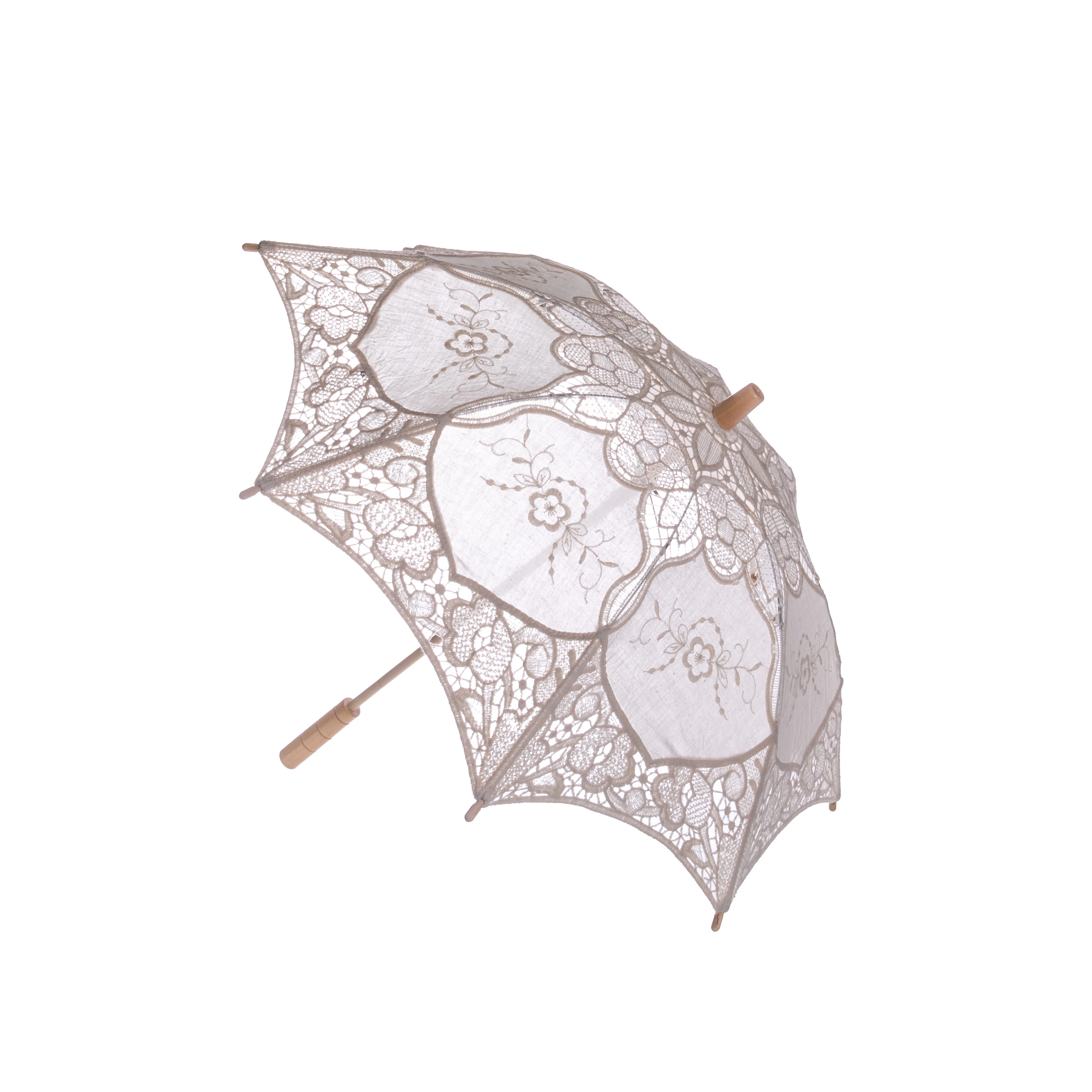 IVORY LACE PARASOL - Image 2