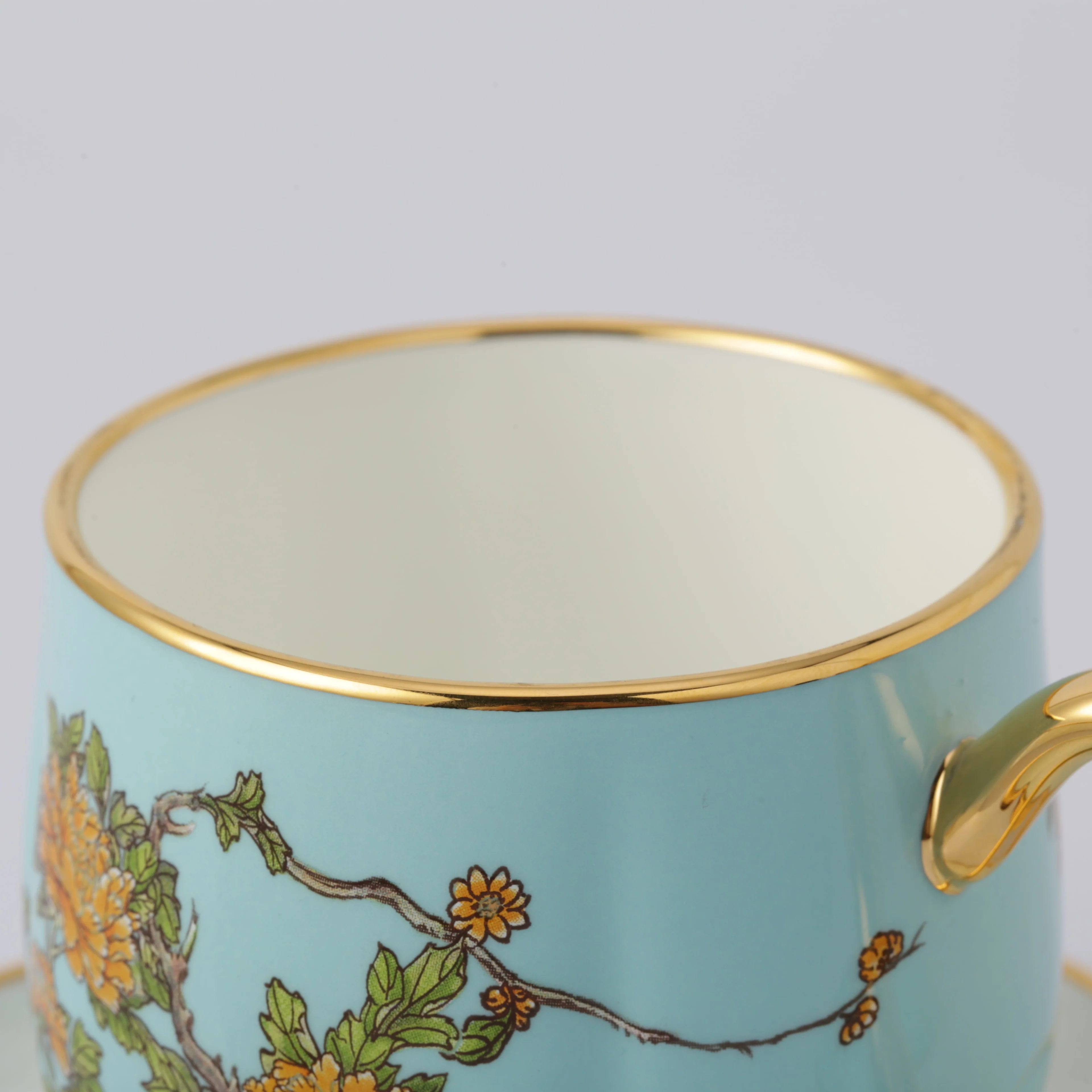 LADY TURQUIOA PEONY FOUR-PIECE MUG - Image 5