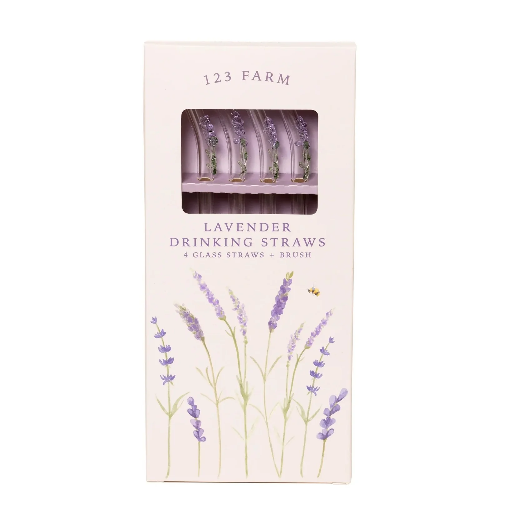 LAVENDER GLASS DRINKING STRAWS - Image 3