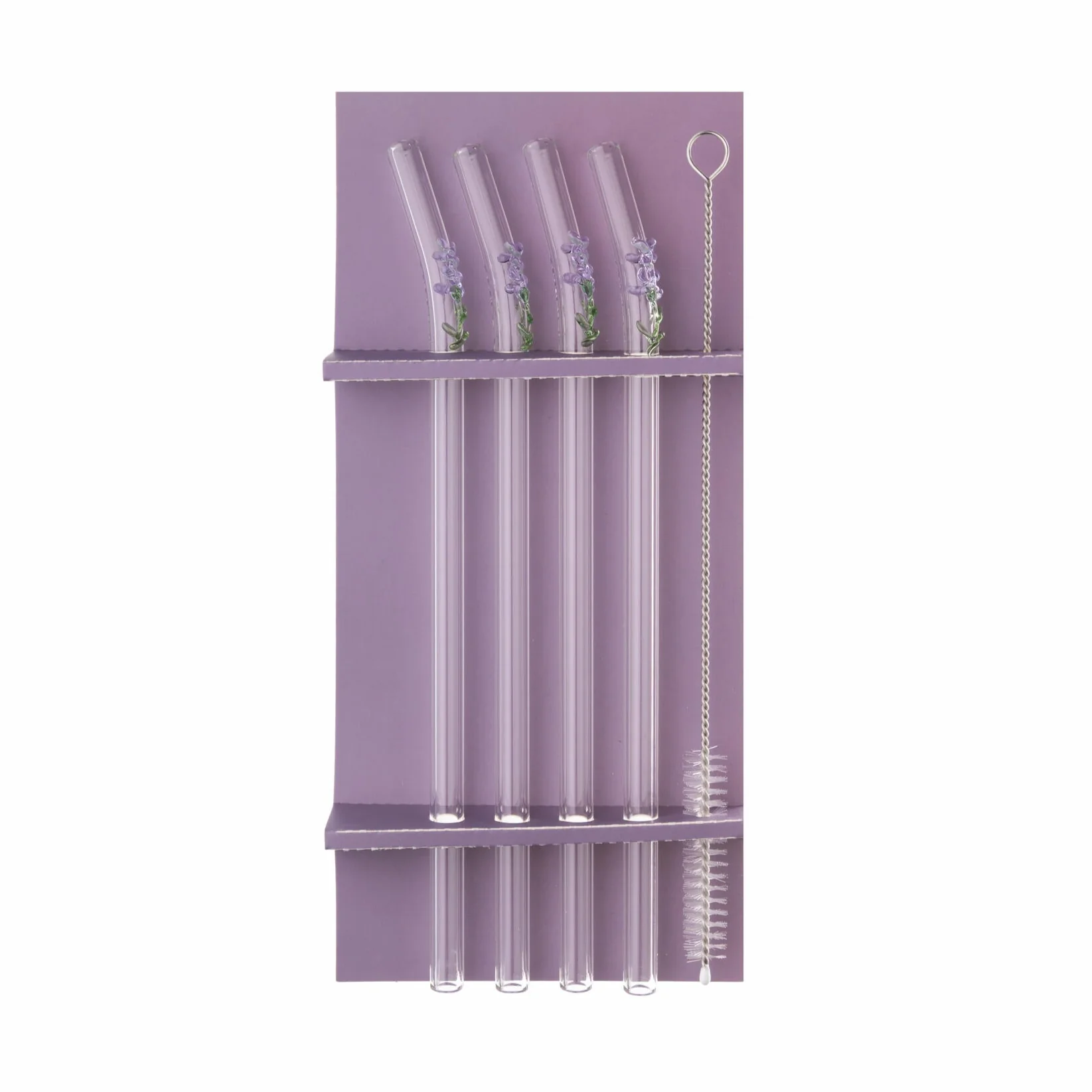LAVENDER GLASS DRINKING STRAWS - Image 4