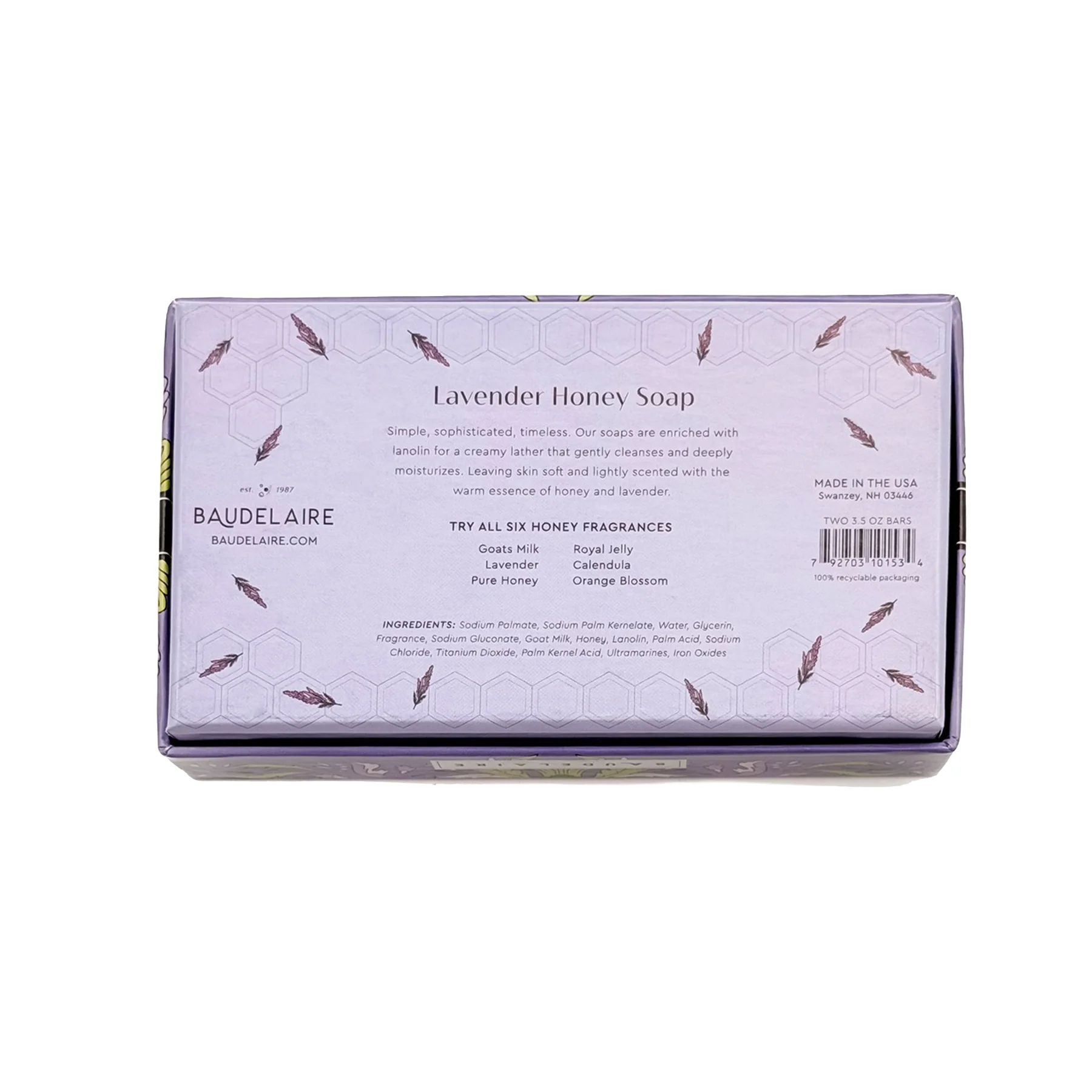 LAVENDER HONEY SOAP GIFT BOX - Image 3