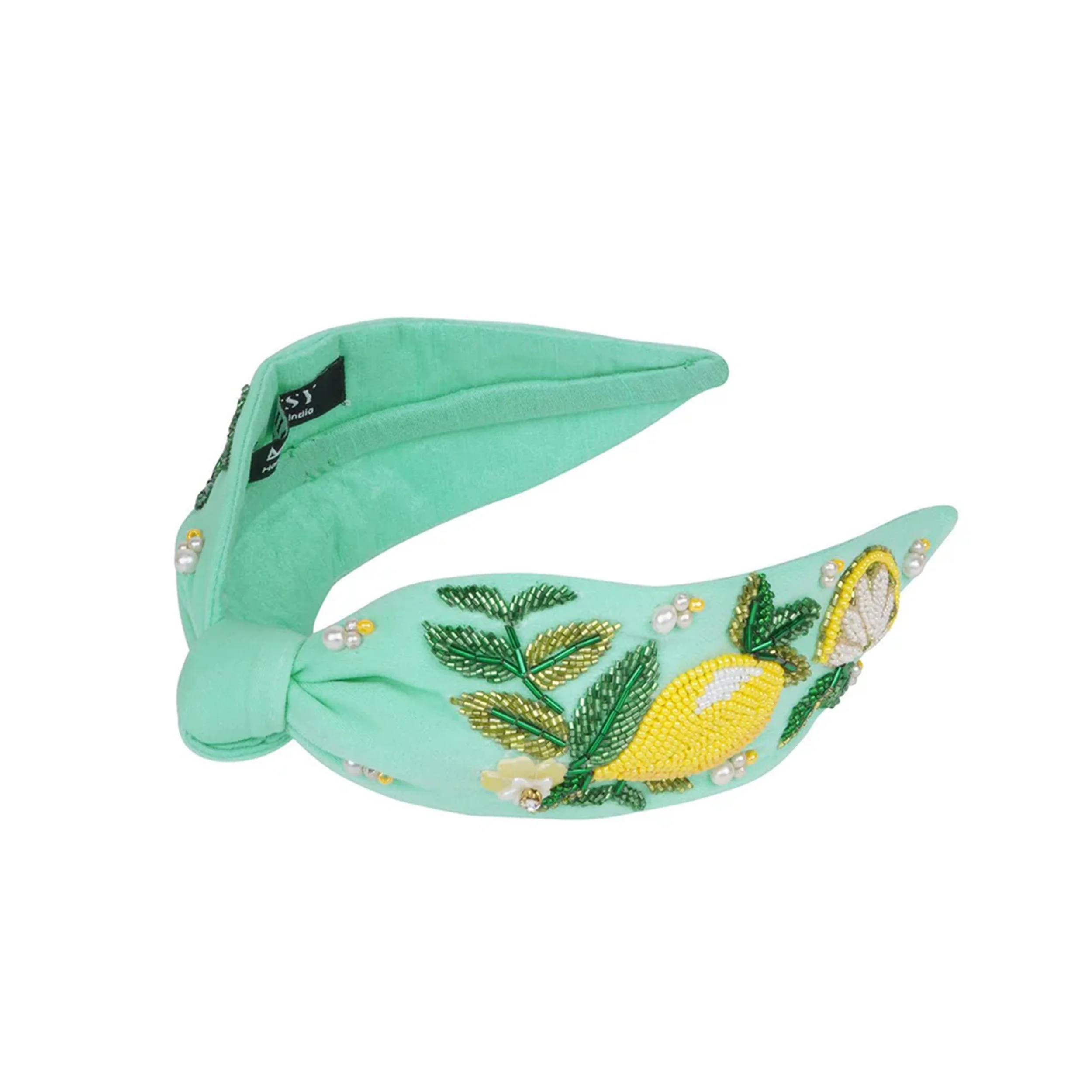 LEMON BLOSSOM HAND-BEADED HEADBAND