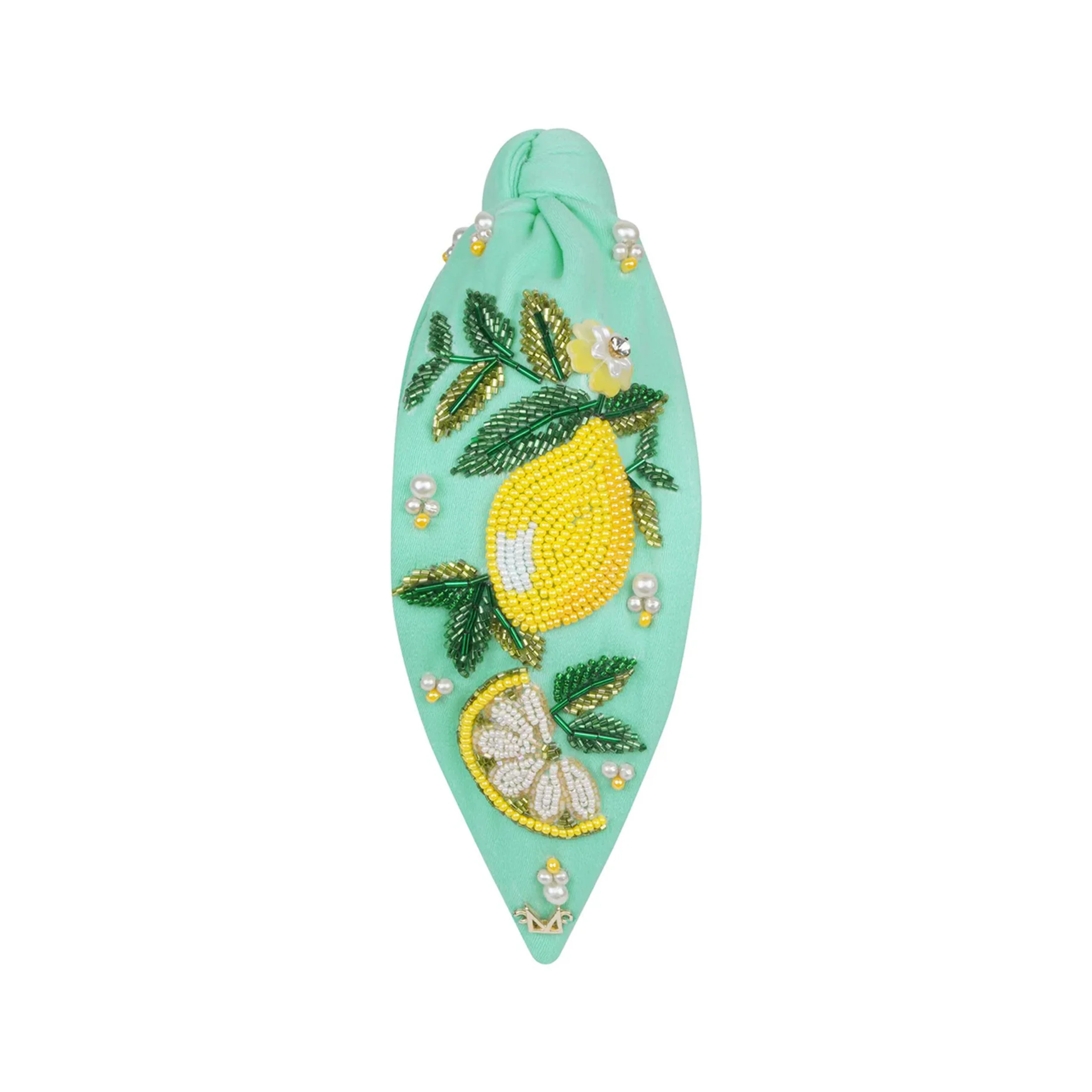 LEMON BLOSSOM HAND-BEADED HEADBAND - Image 2
