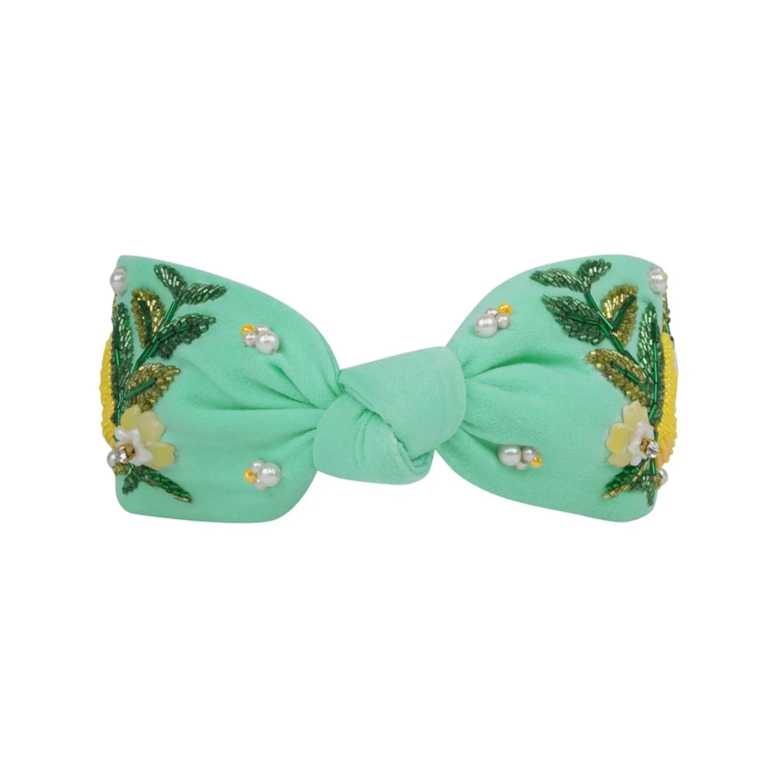 LEMON BLOSSOM HAND-BEADED HEADBAND - Image 3
