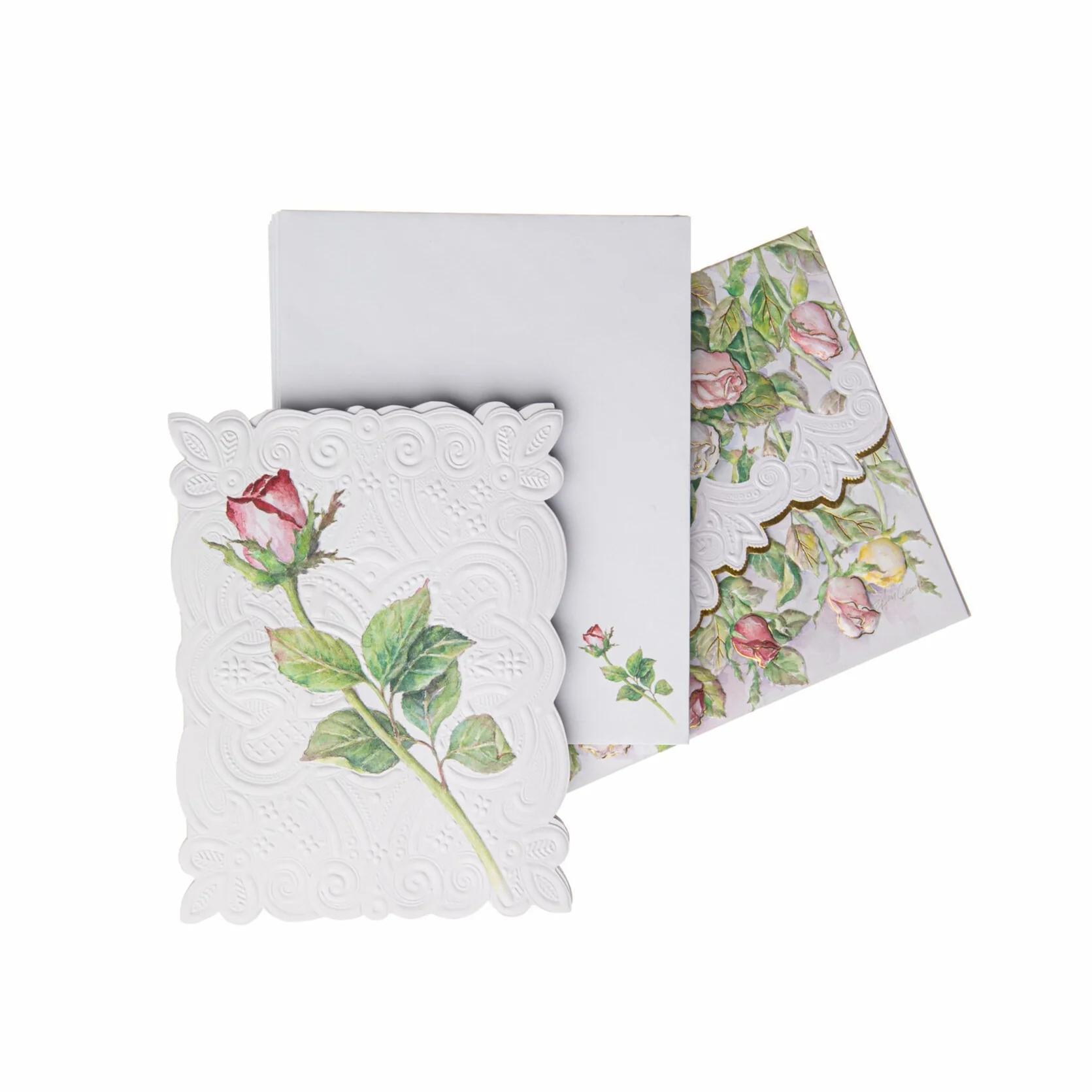 LONG STEM ROSES NOTECARD SET
