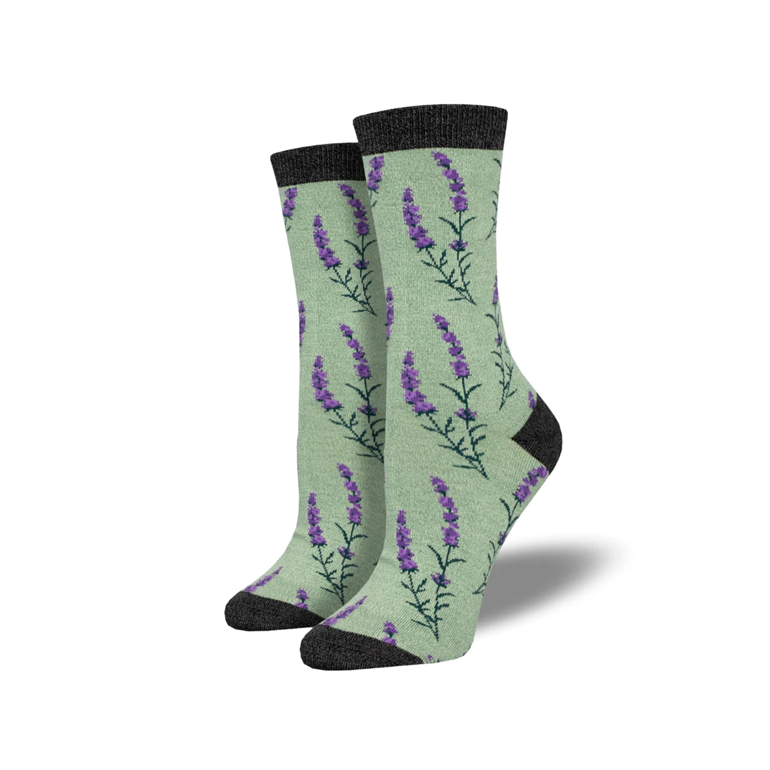 LOVELY LAVENDER SOCKS - GREEN