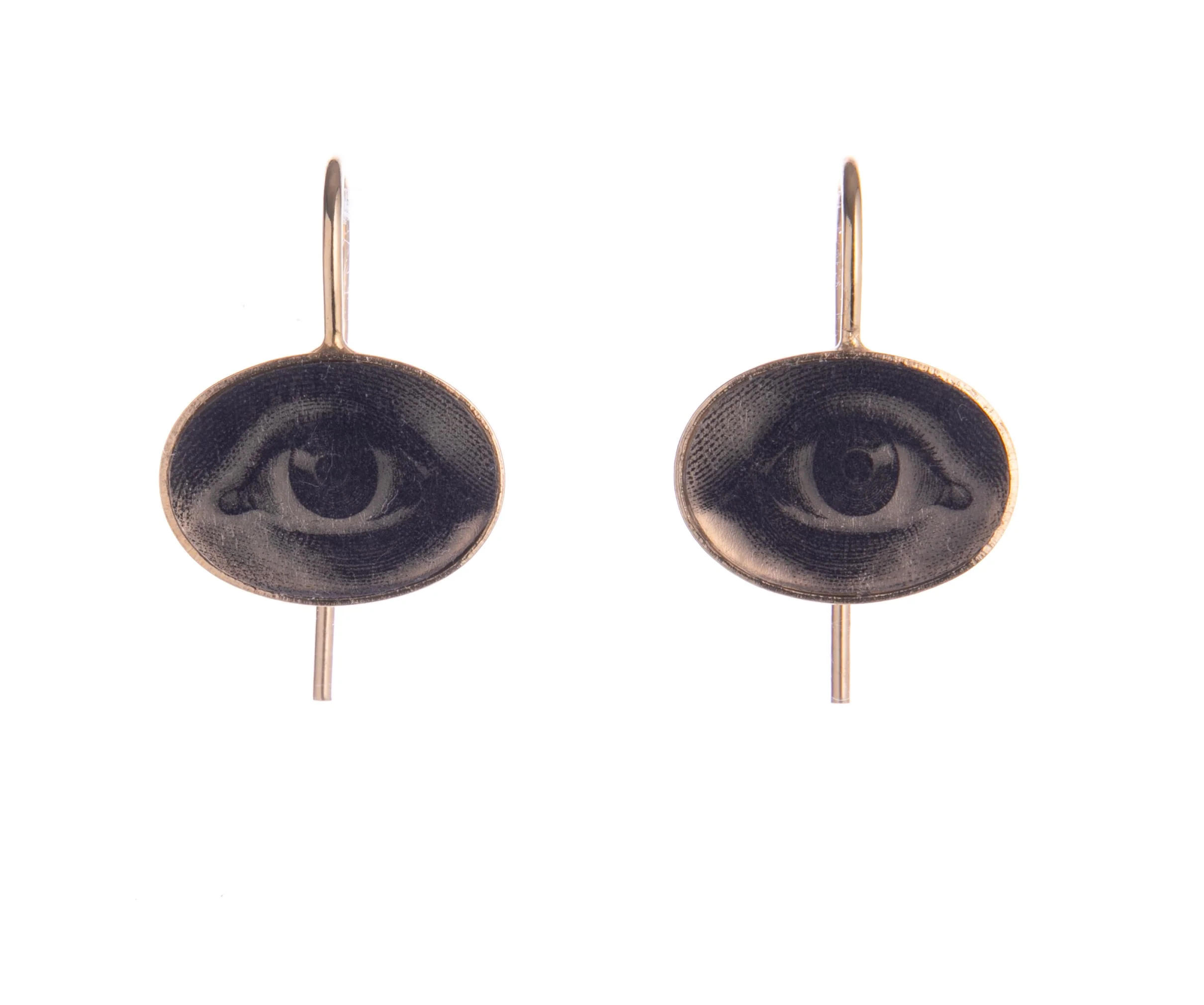 LOVER'S OVAL EYE EARRINGS
