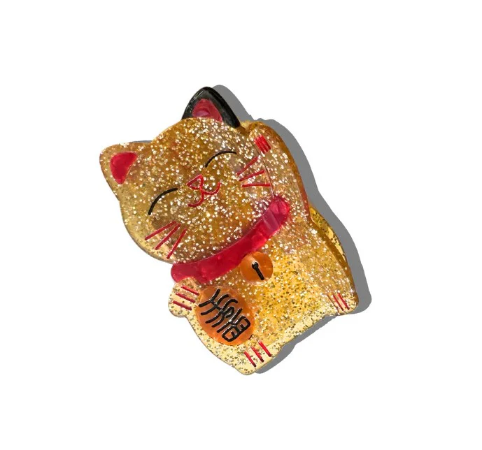 LUCKY CAT HAIR CLIP